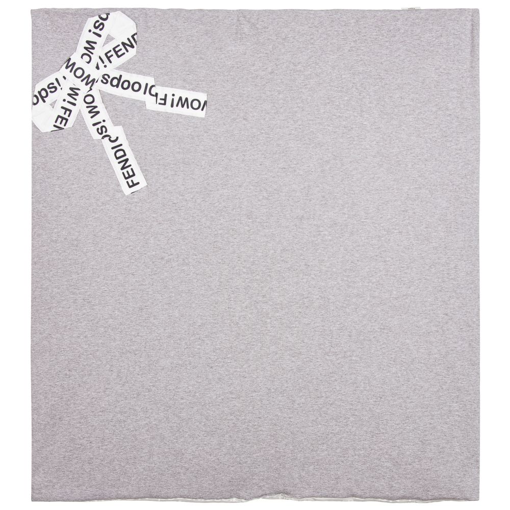 Baby Grey Cotton Square Scarf(83cm)