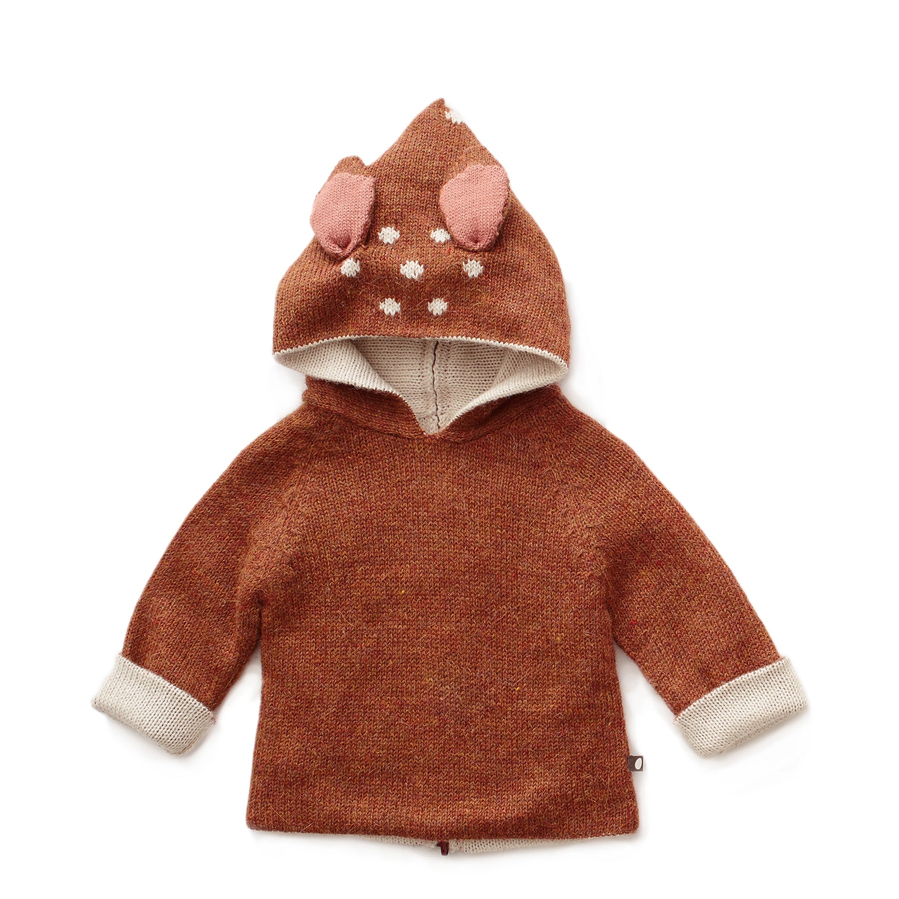 Girls Brown Bambi Hooded Top