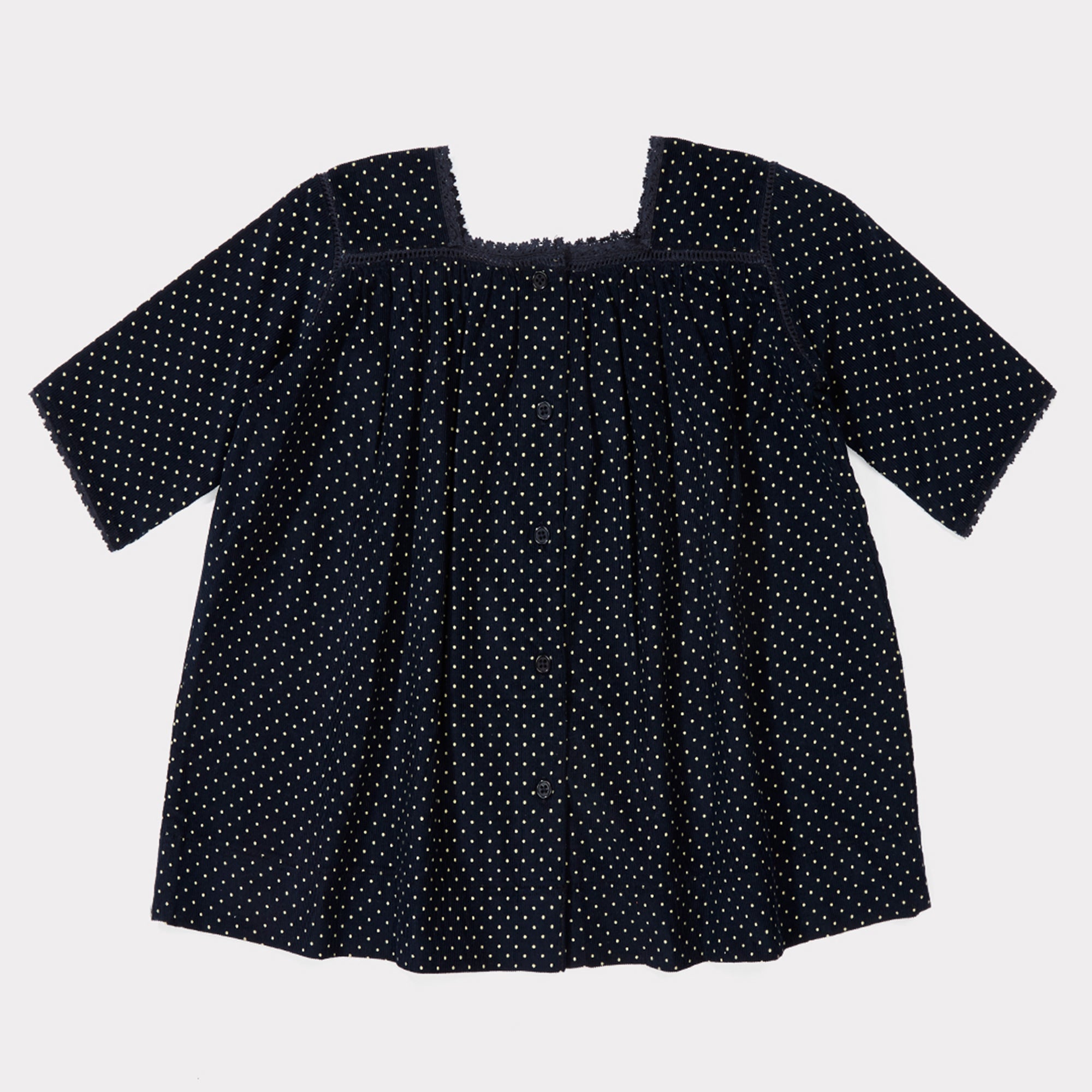 Baby Girls Babycord Cot Cotton Dress