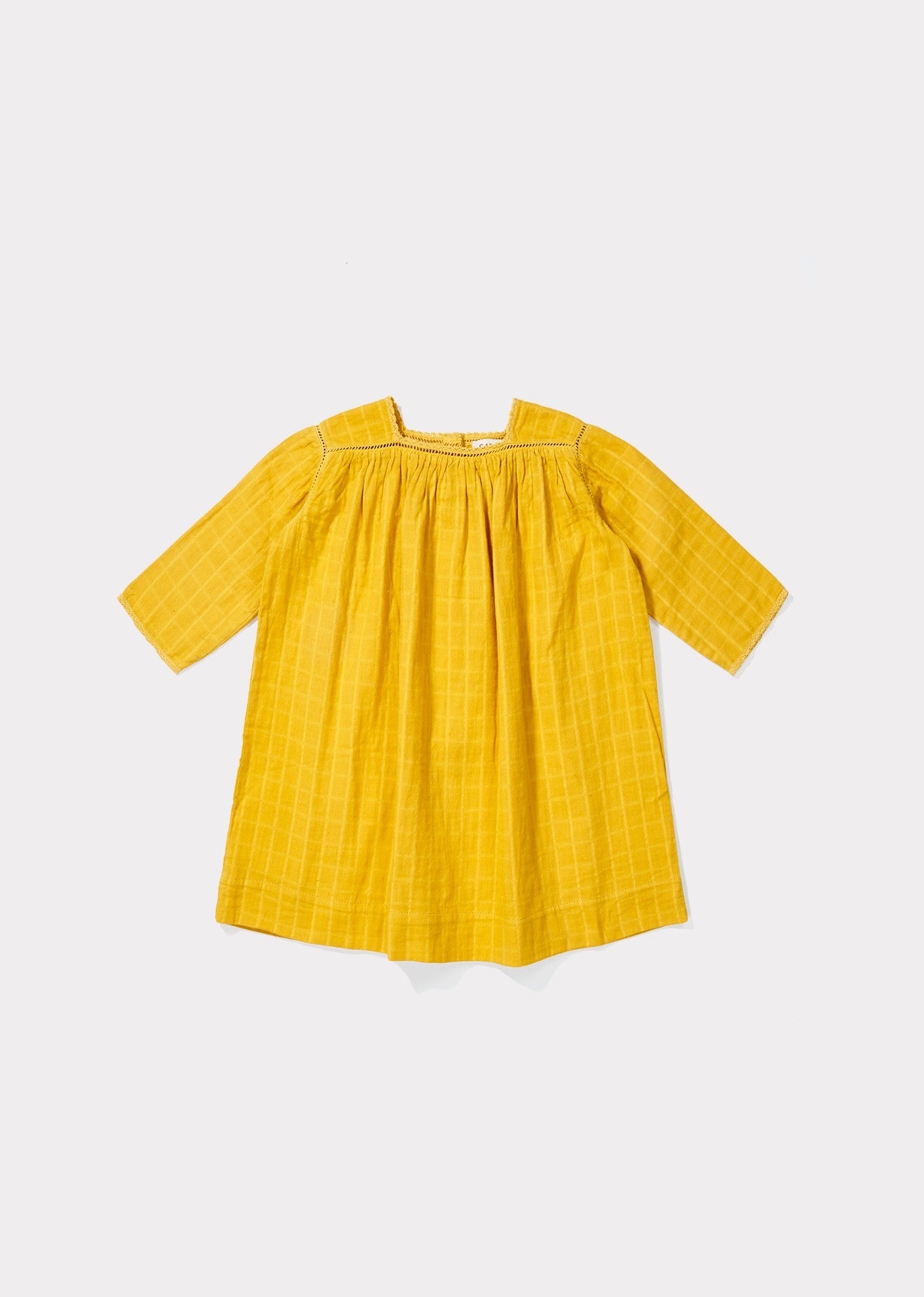 Baby Girls Yellow Cotton Dress