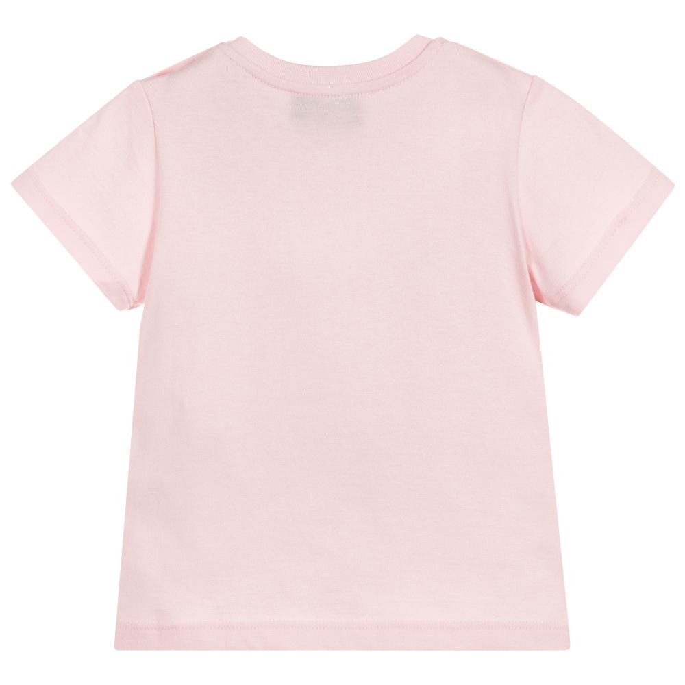 Baby Girls Pink Logo Cotton T-shirt