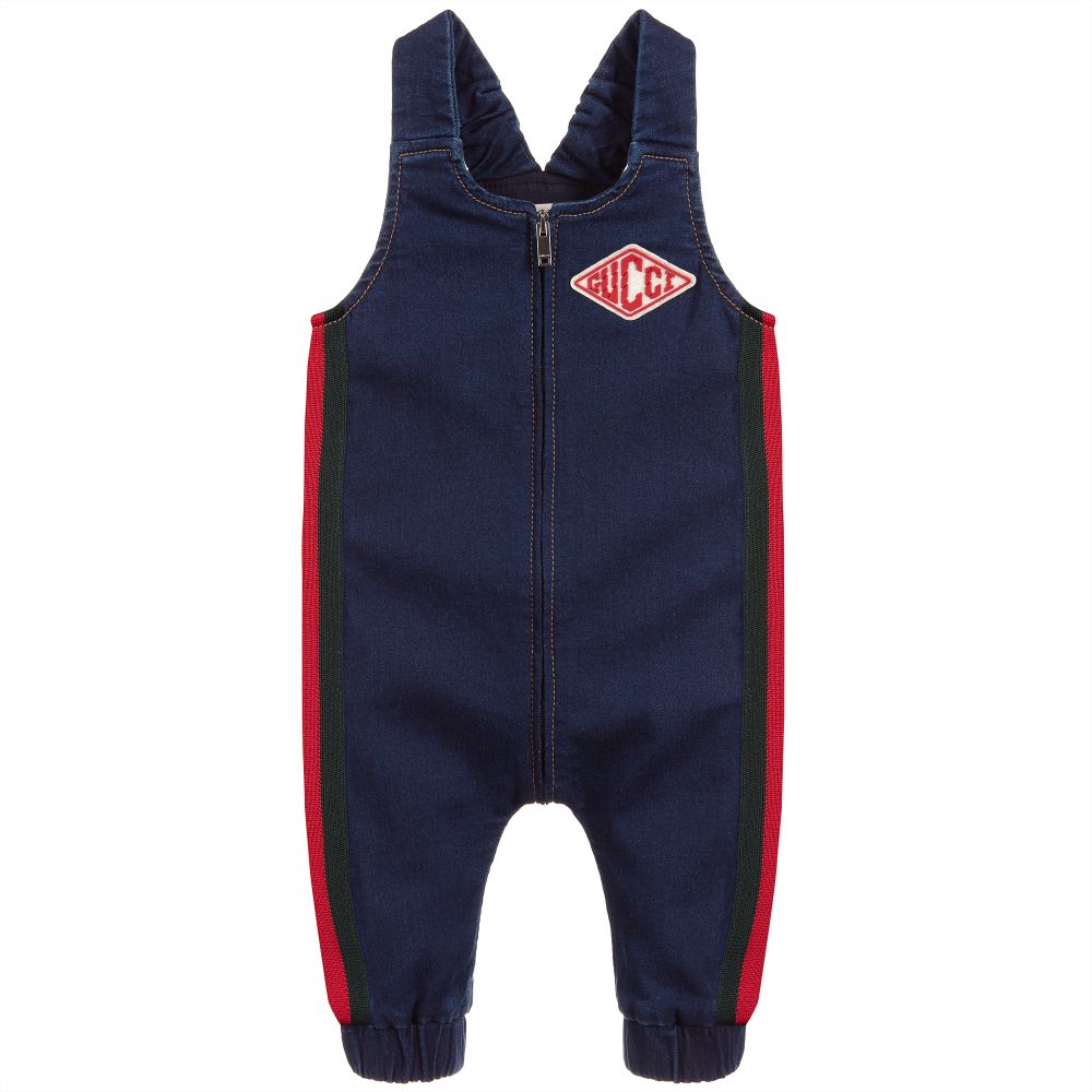 Baby Blue Cotton Overalls