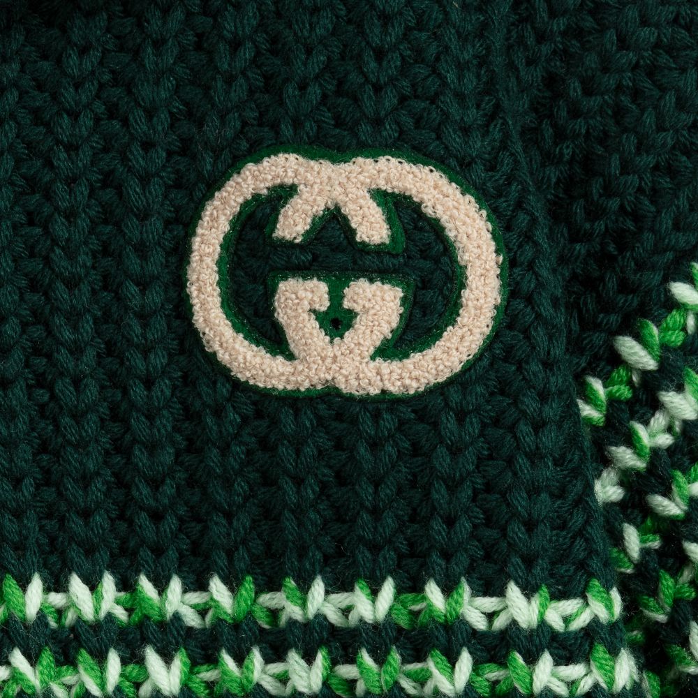 Pull en laine vert pour garçons et filles
