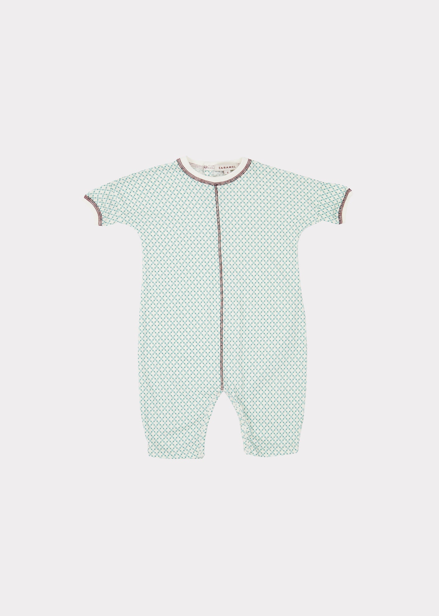 Baby Girls Light Green Cotton Babysuit