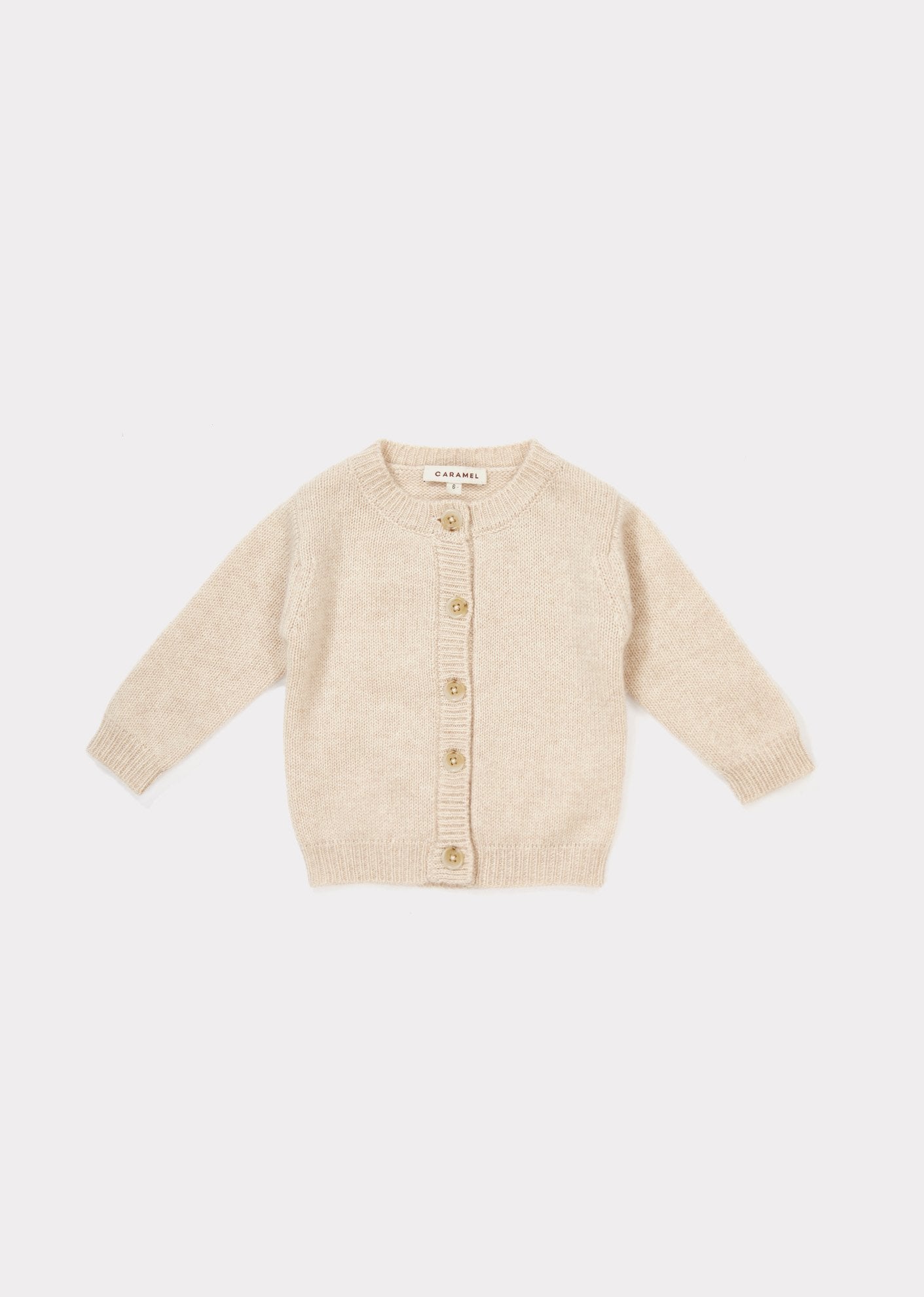 Baby Girls Oatmeal Cashmere Cardigan
