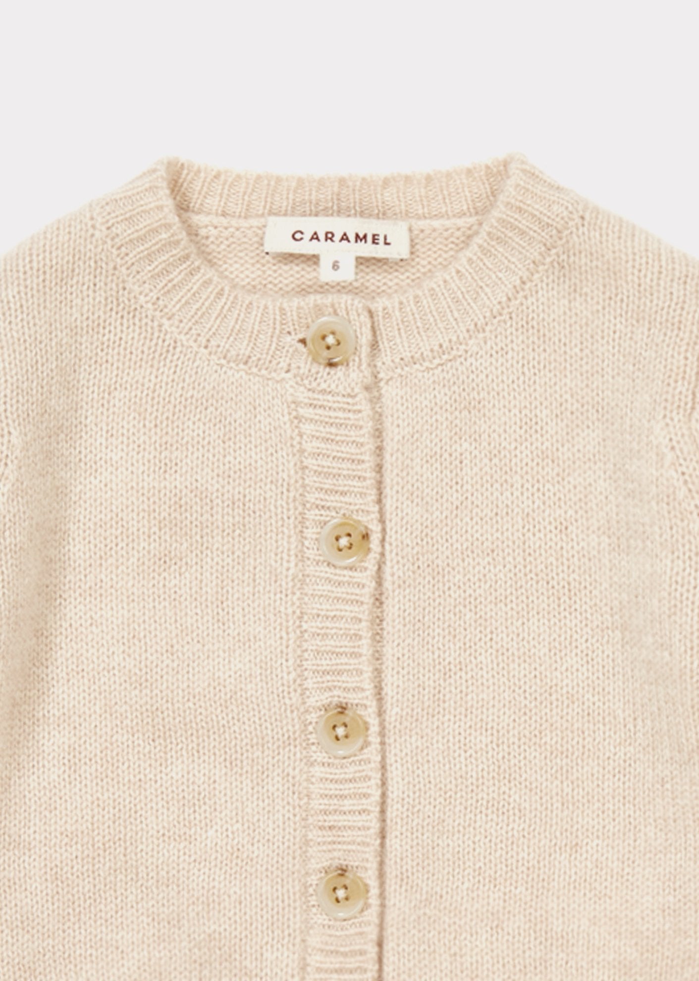 Baby Girls Oatmeal Cashmere Cardigan