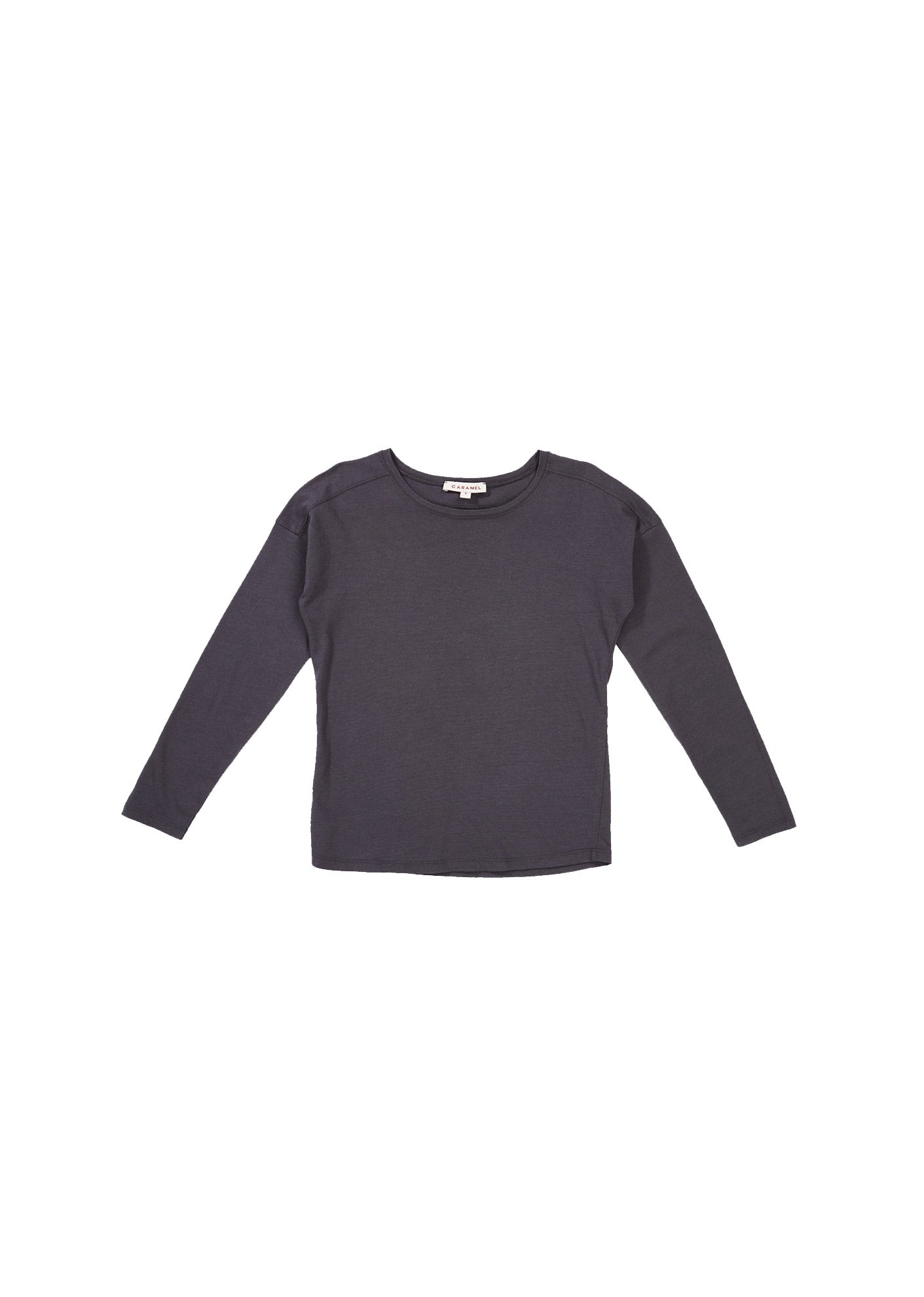 Girls Dark Grey Cotton Shirt
