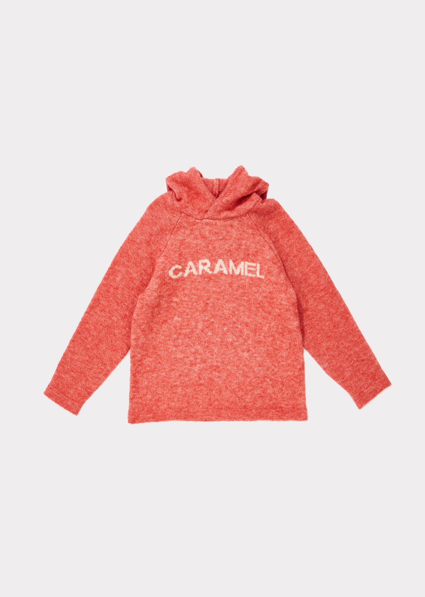 Girls Pink Hooded Logo Sweater