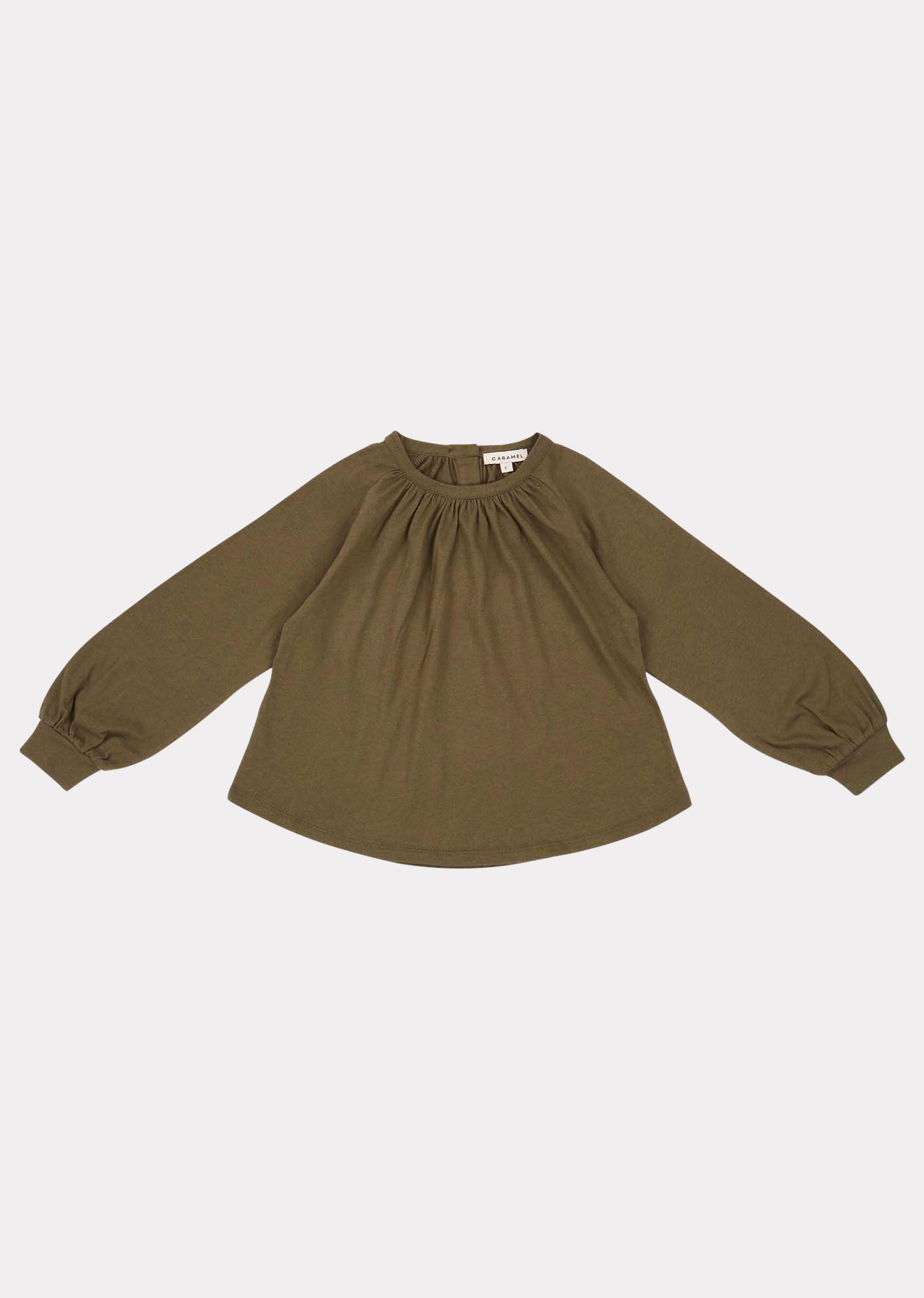 Girls Khaki Heron Blouse