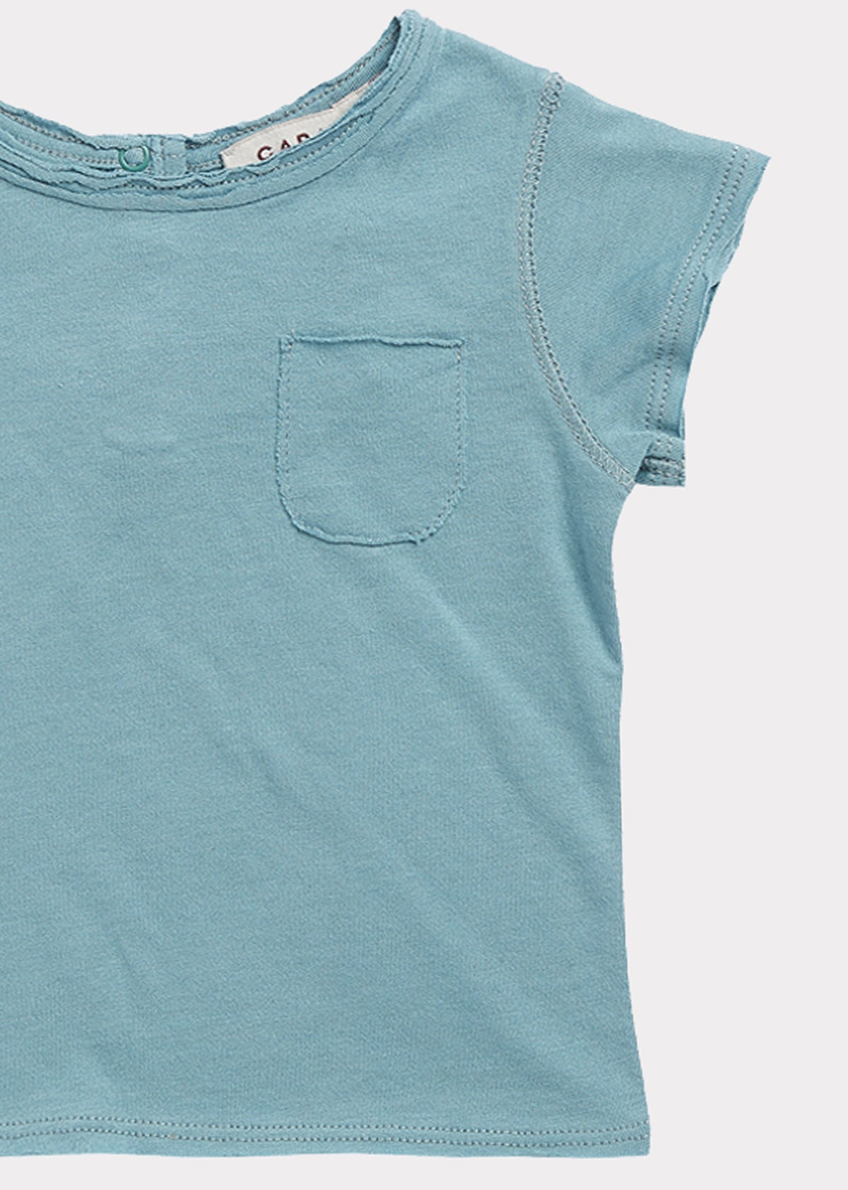 T-shirt en coton bleu clair pour bébés garçons et filles