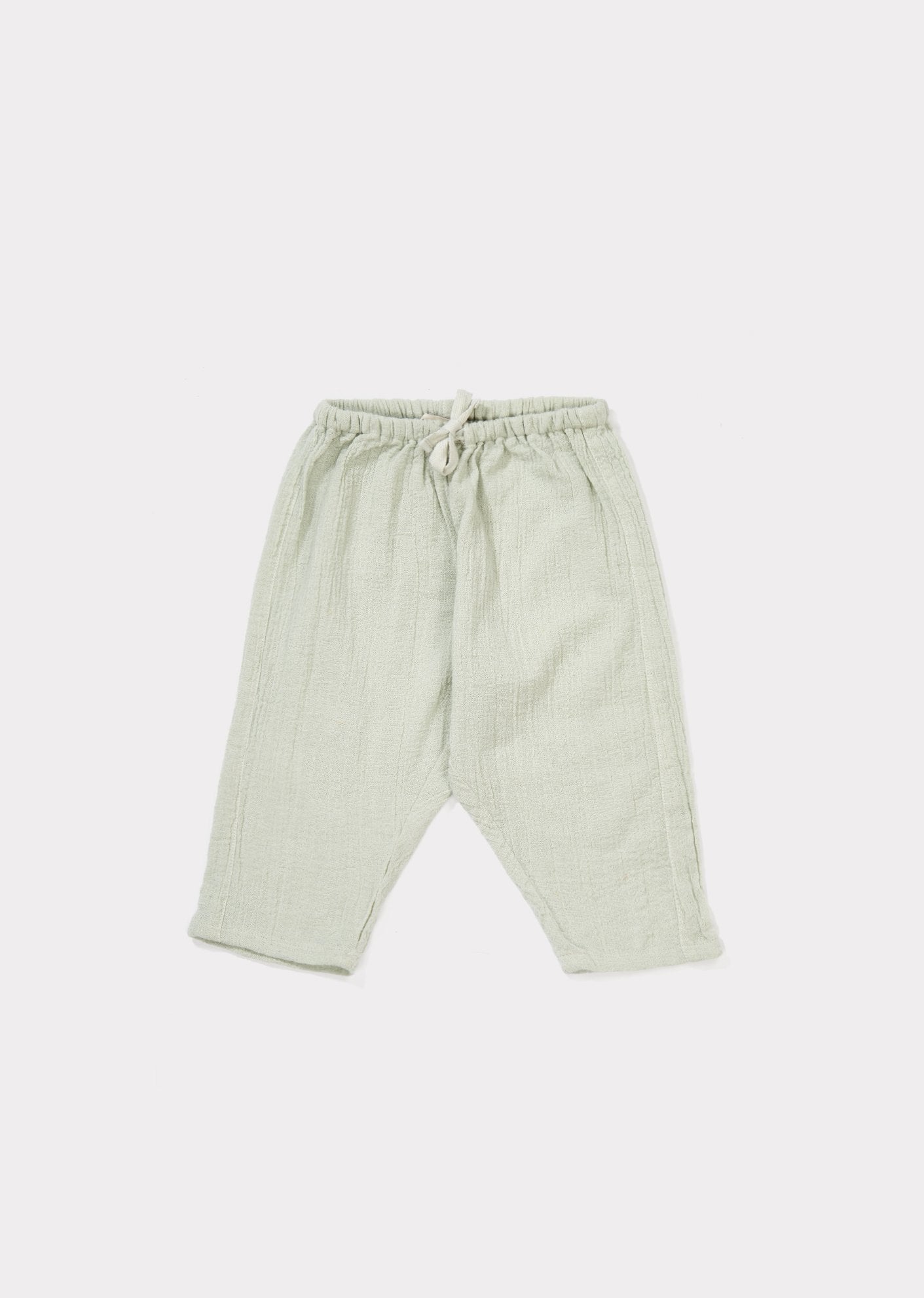 Baby Egret Cotton Woven Trousers