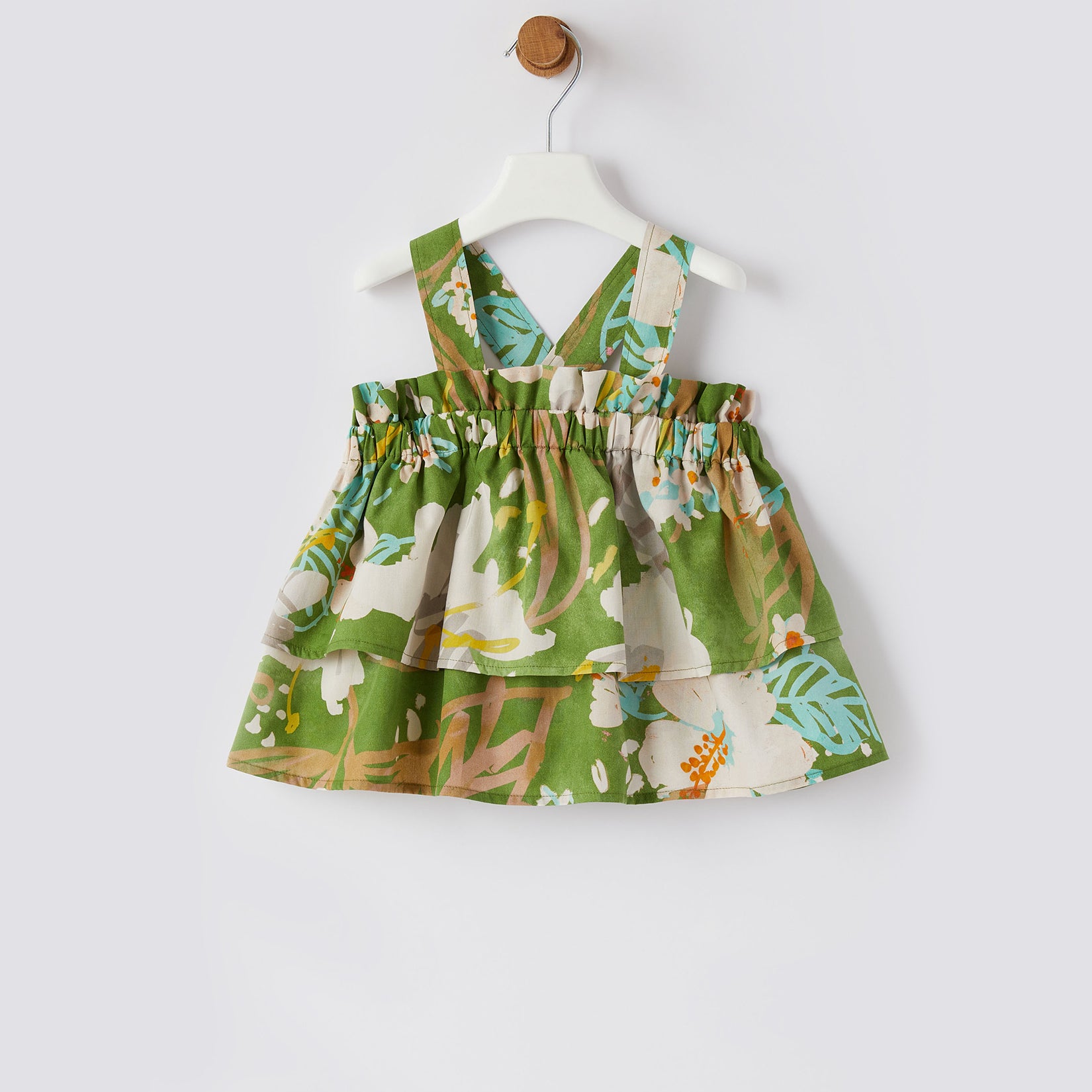 Girls Eucalyptus Green Top