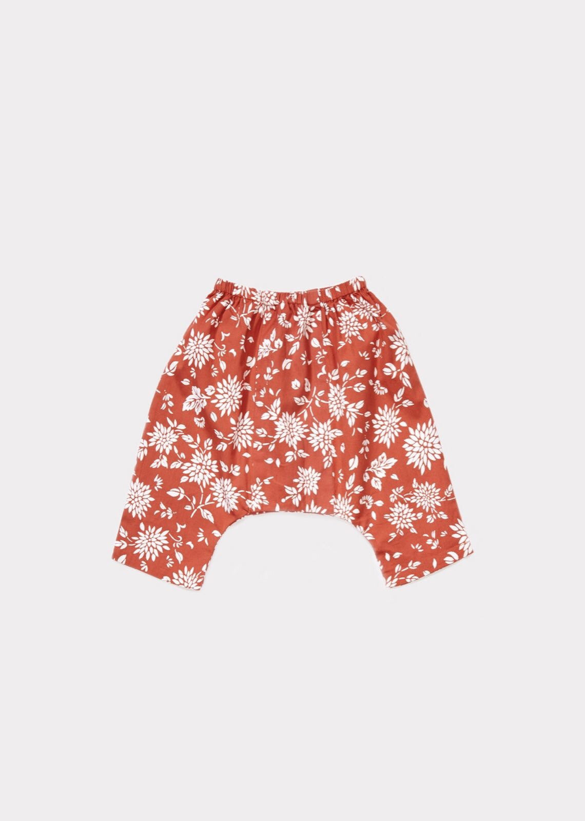 Baby Girls Red Flower Printed Trousers