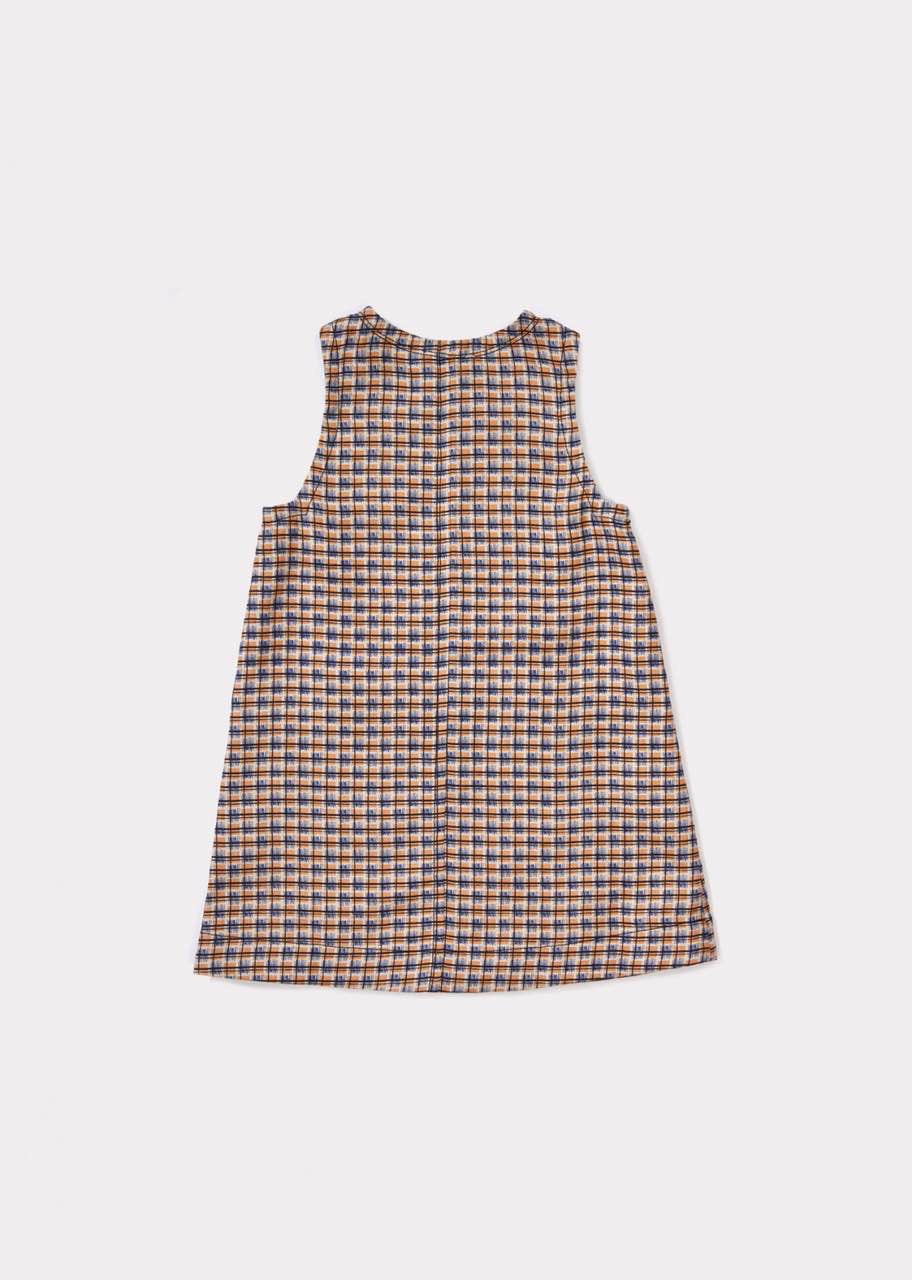 Girls Blue Checked Dress