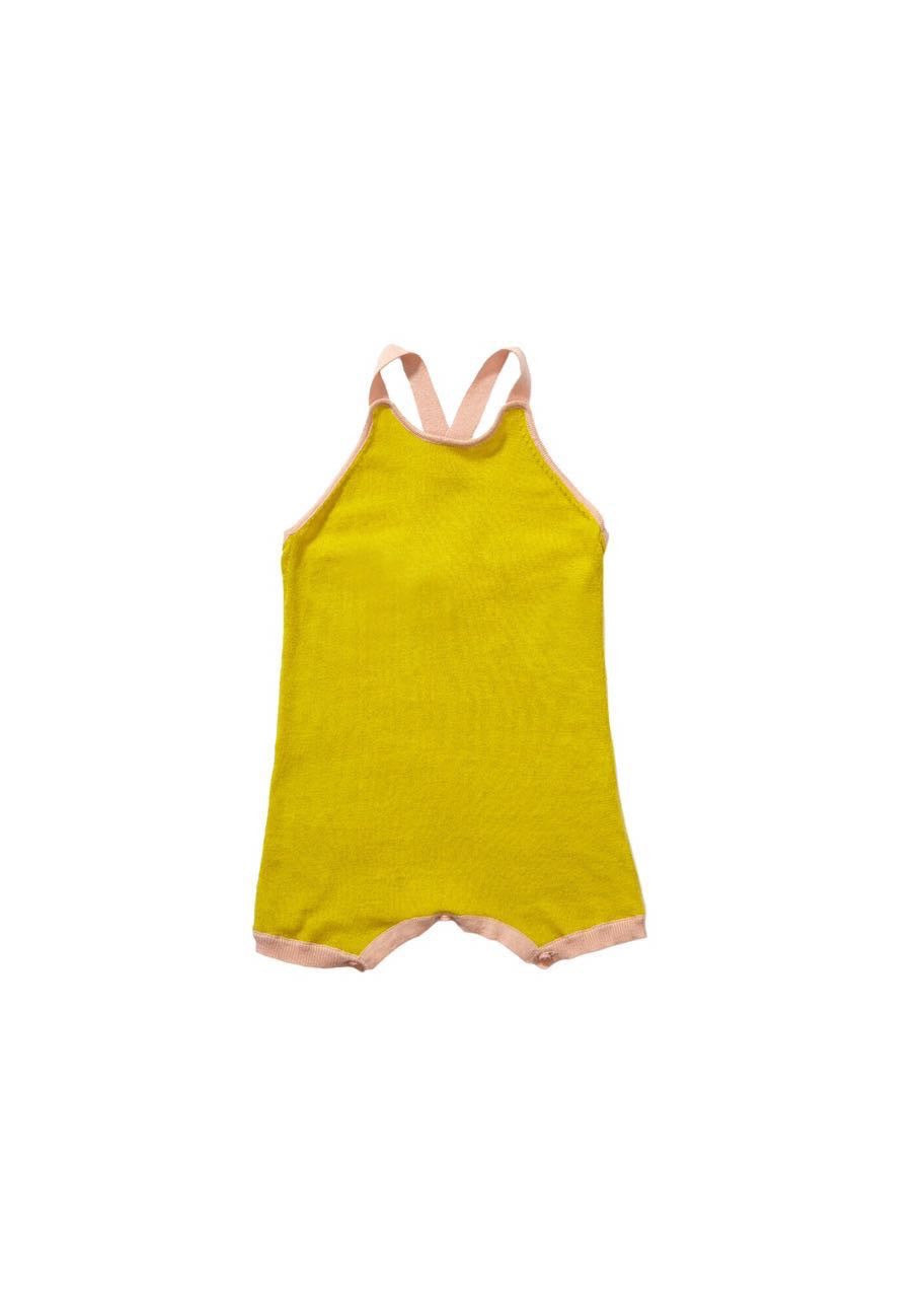 Baby Yellow Knitted Romper