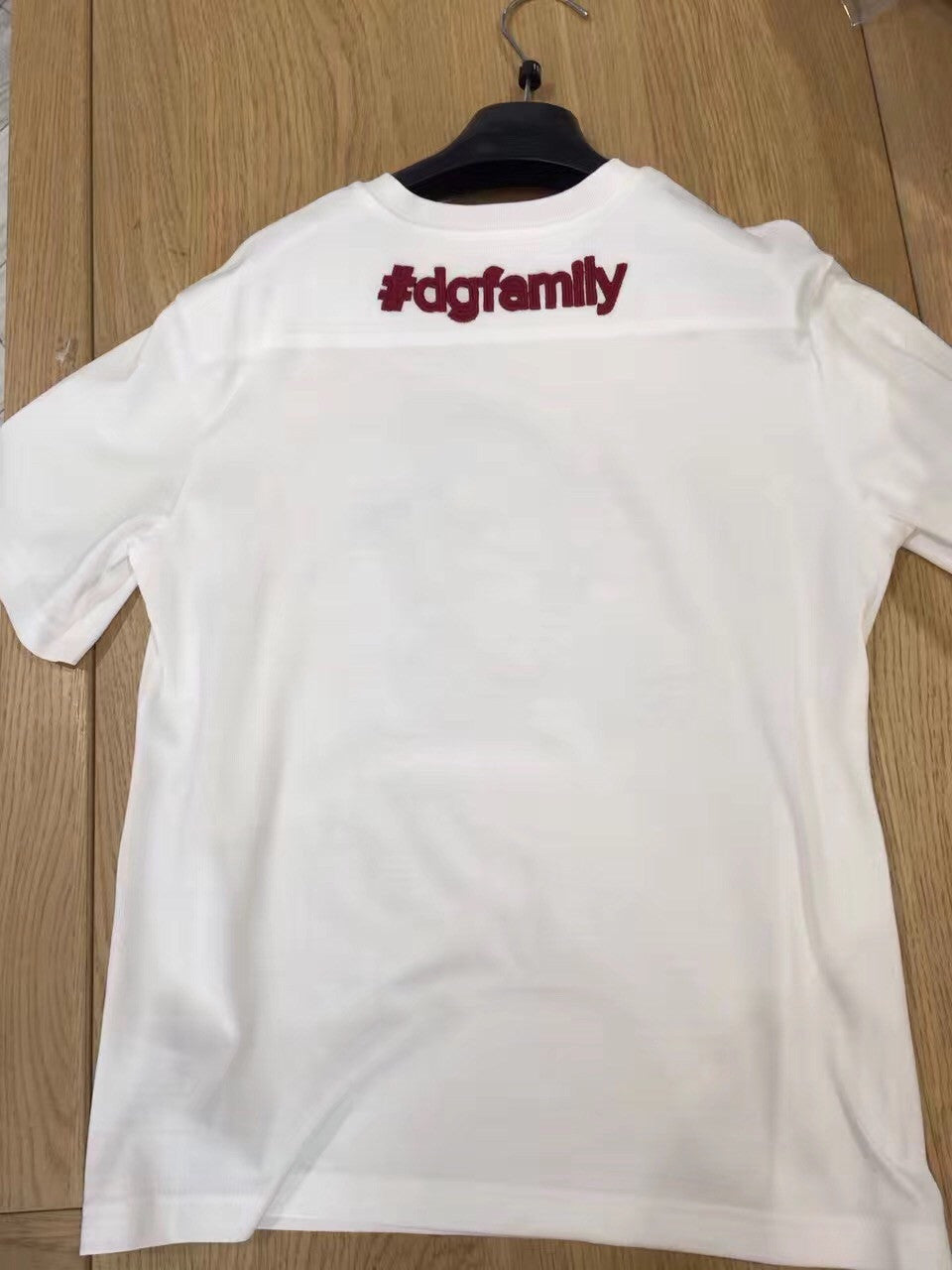 Girls White "DG Family" Cotton T-shirt