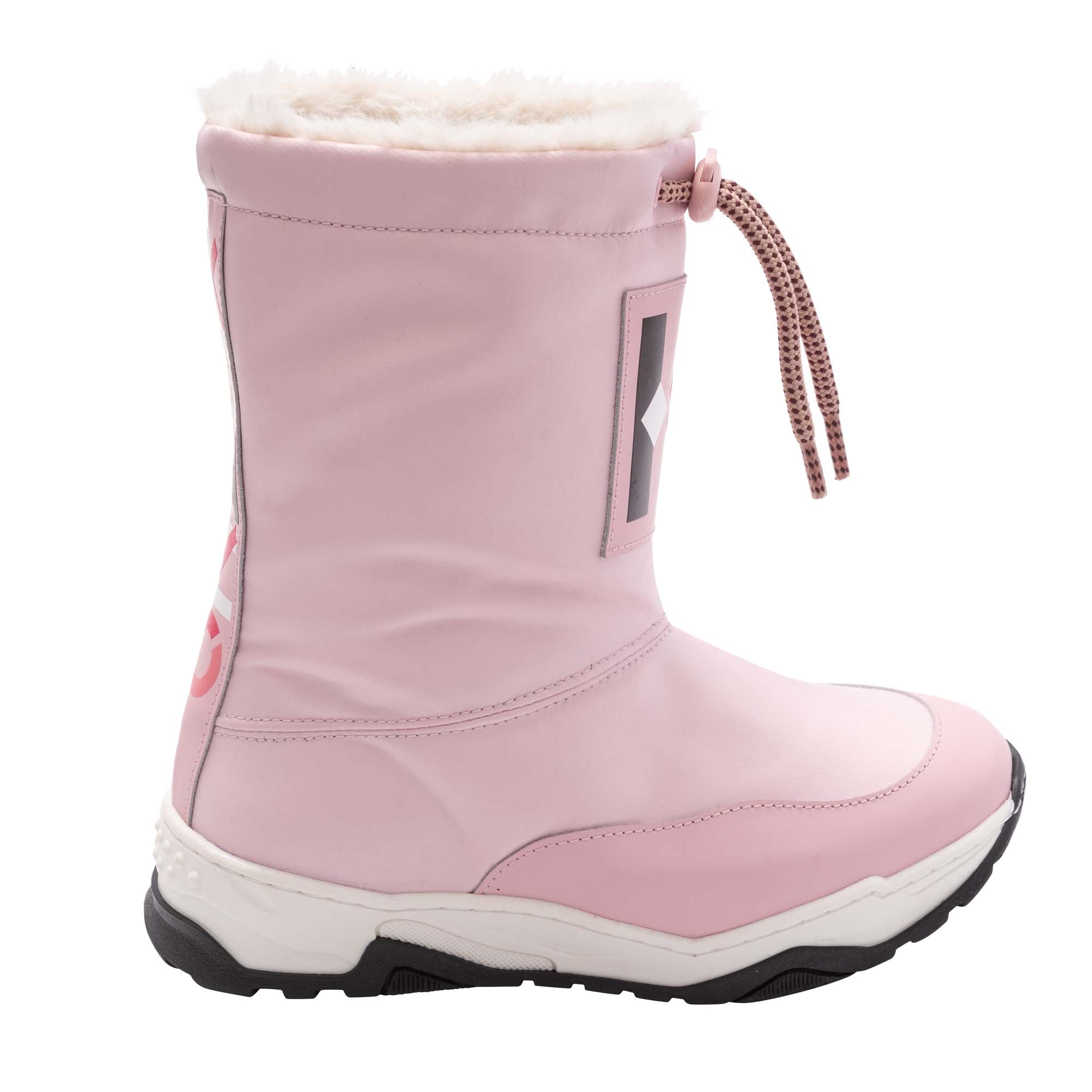 Girls Pink Logo Boots