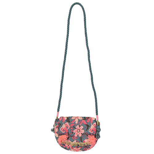 Girls Blue Flower Cotton Bag
