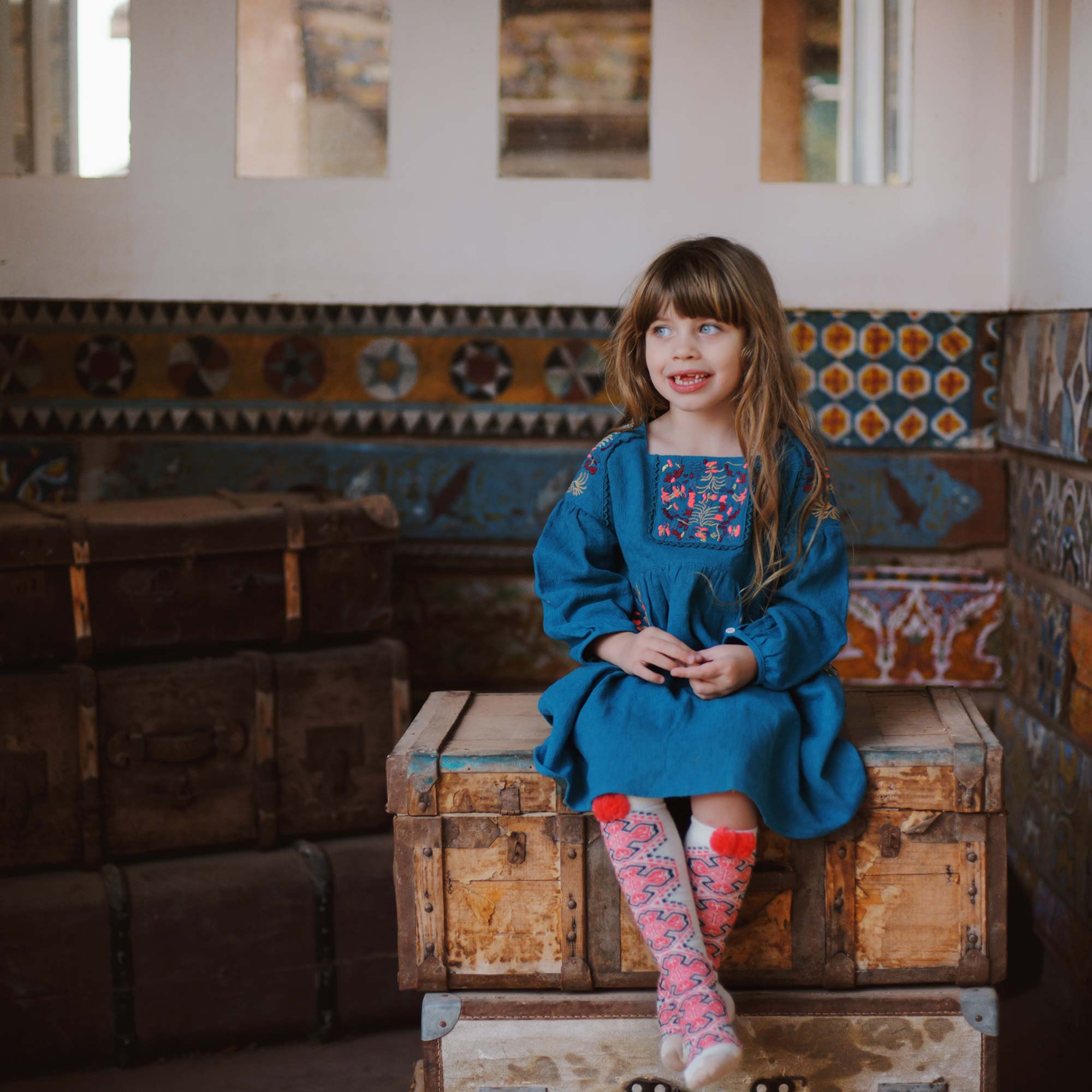 Girls Blue "Terlingua" Dress
