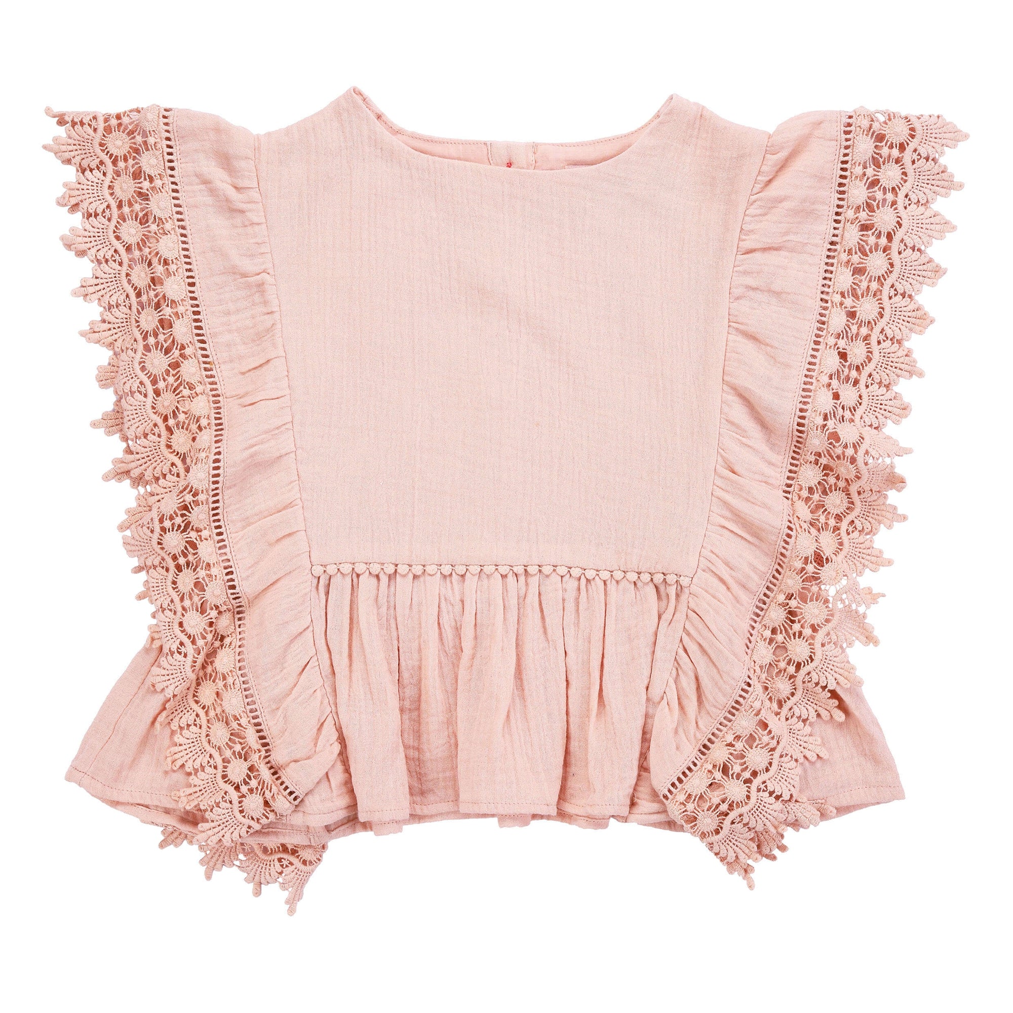 Girls Blush Cotton Top