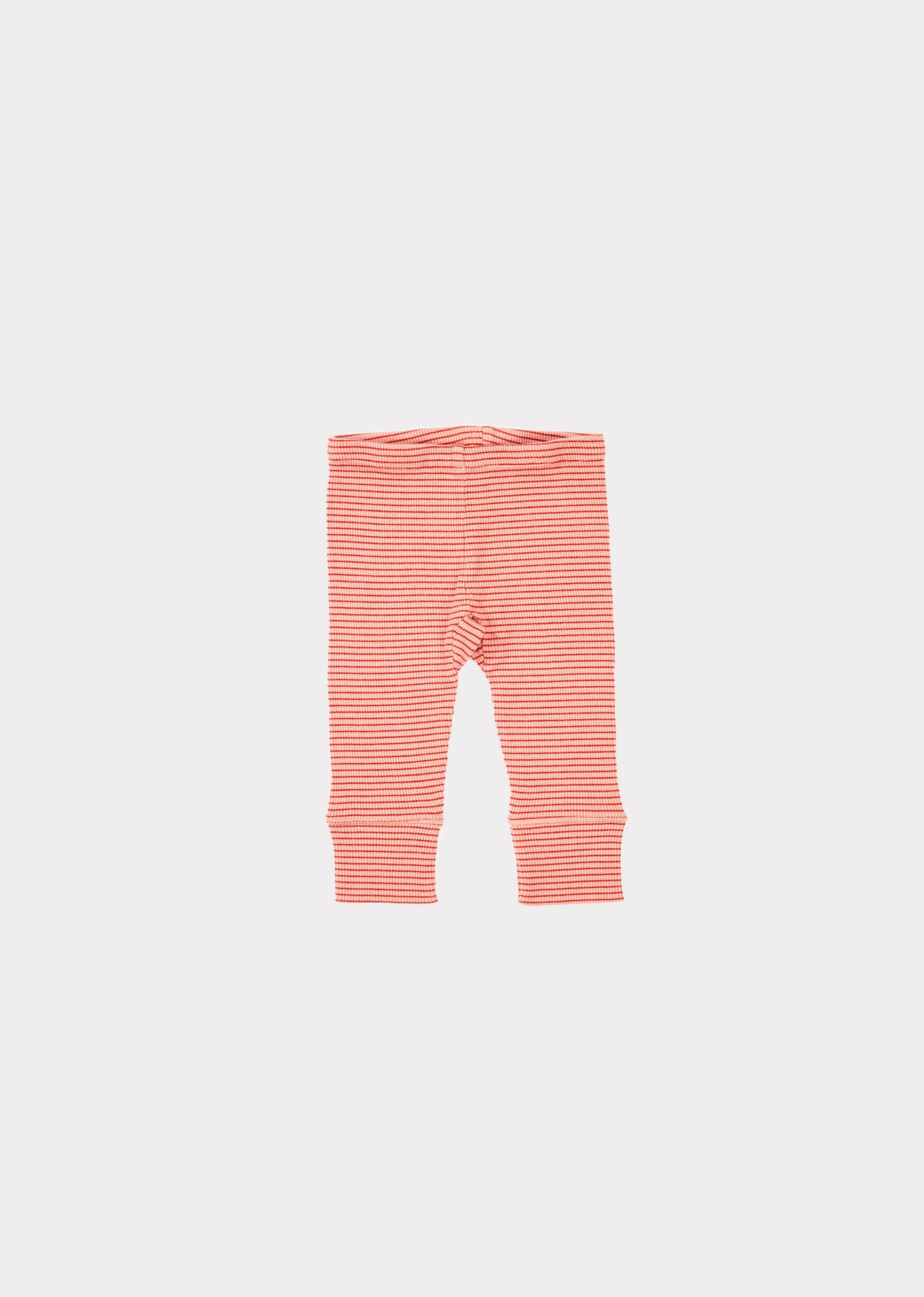 Baby Girls Pink Striped Cotton Trousers