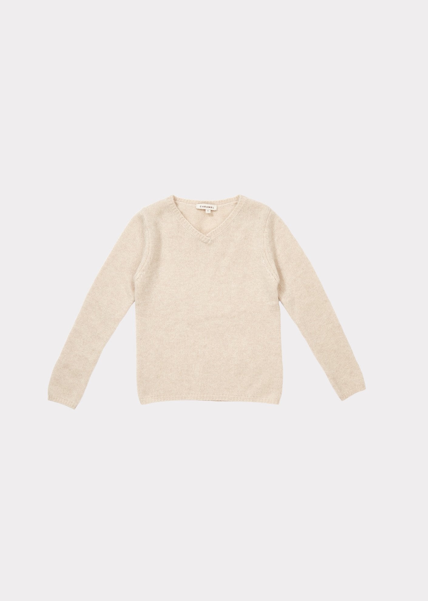 Girls Oatmeal Cashmere Jumper