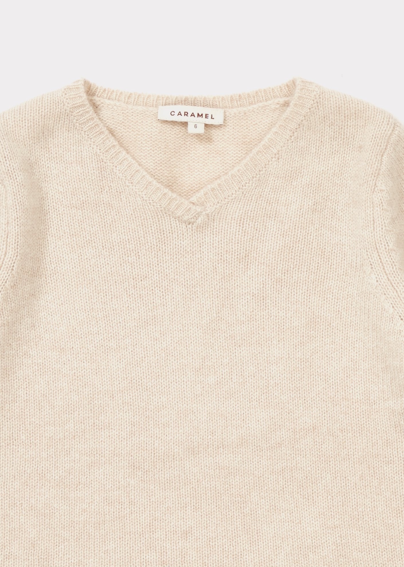 Girls Oatmeal Cashmere Jumper