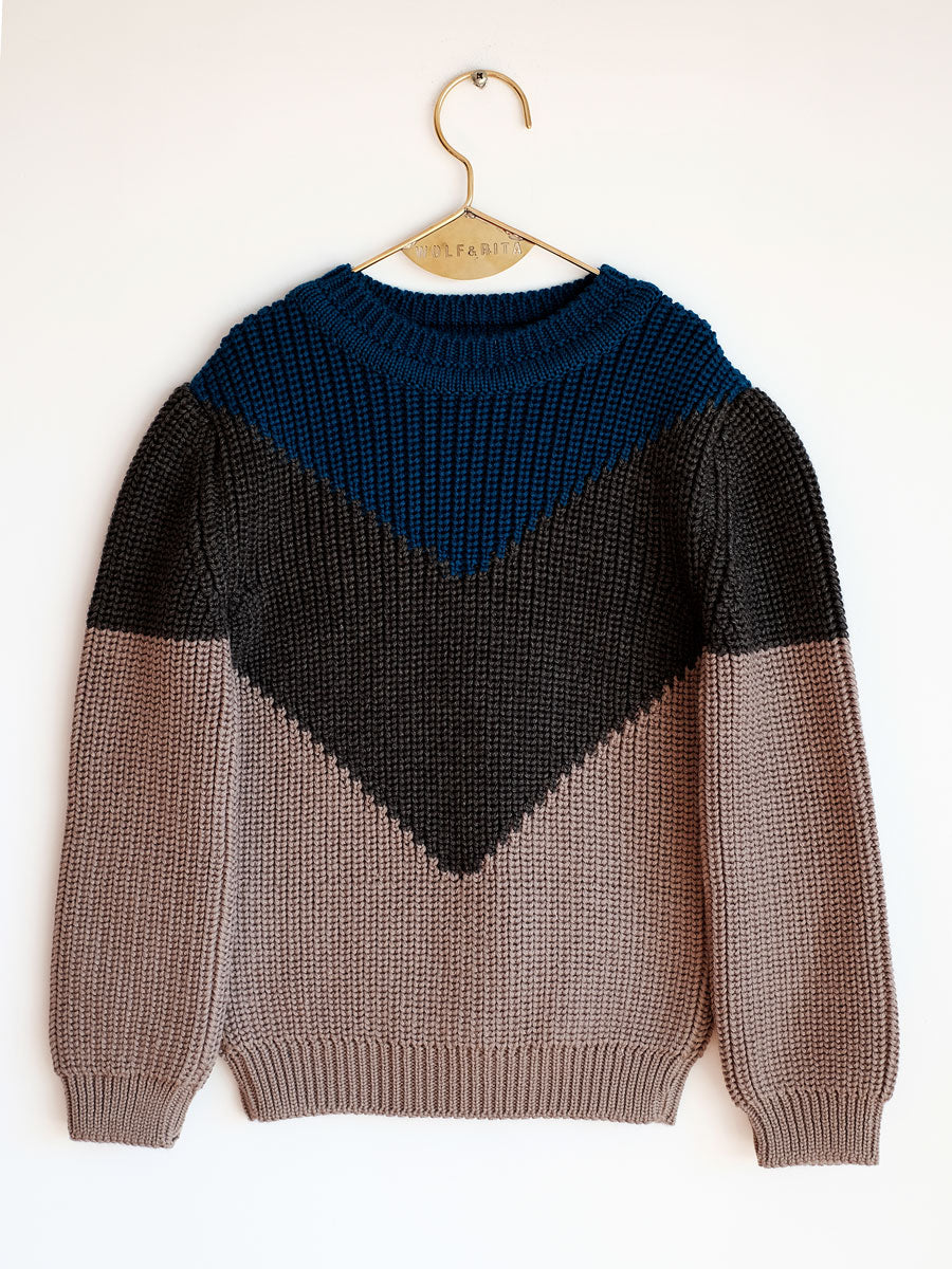 Boys Blue & GREY Wool Sweaters
