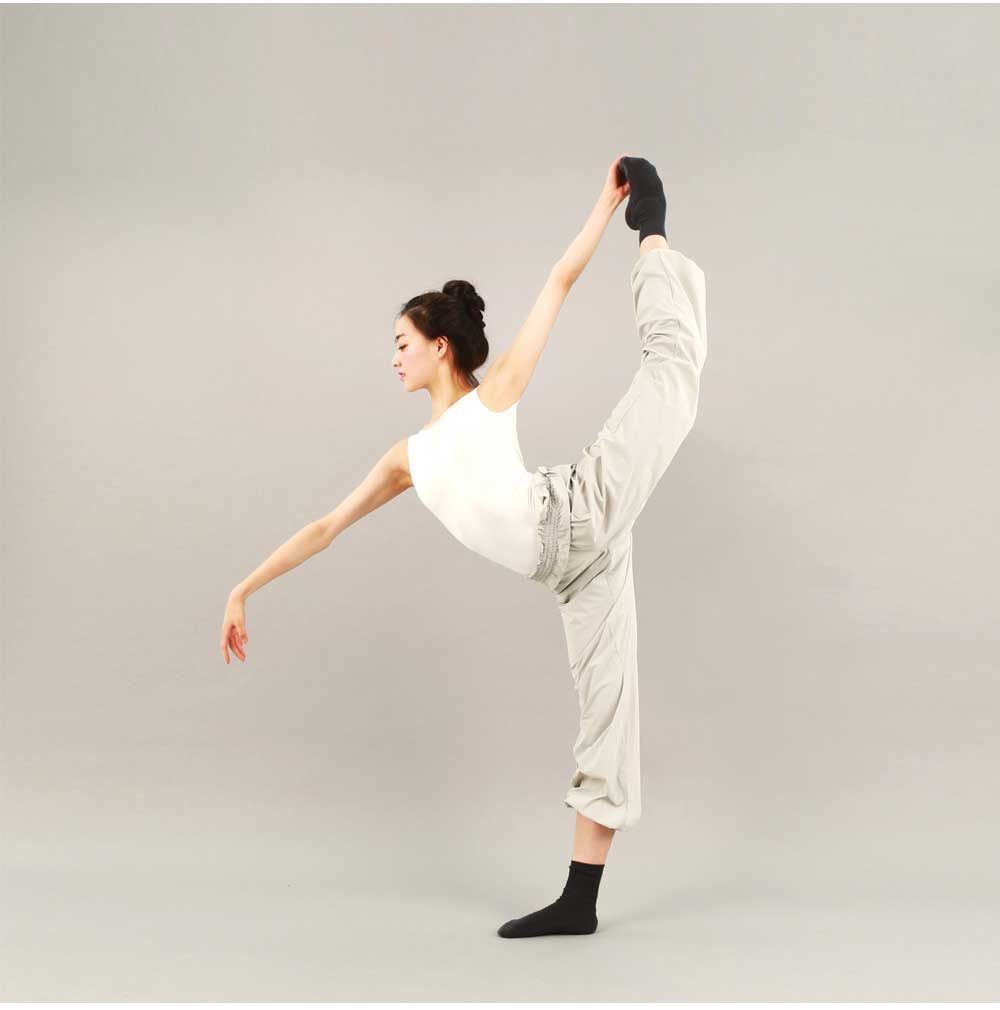 Girls Light Grey Ballet Warm Up Trousers