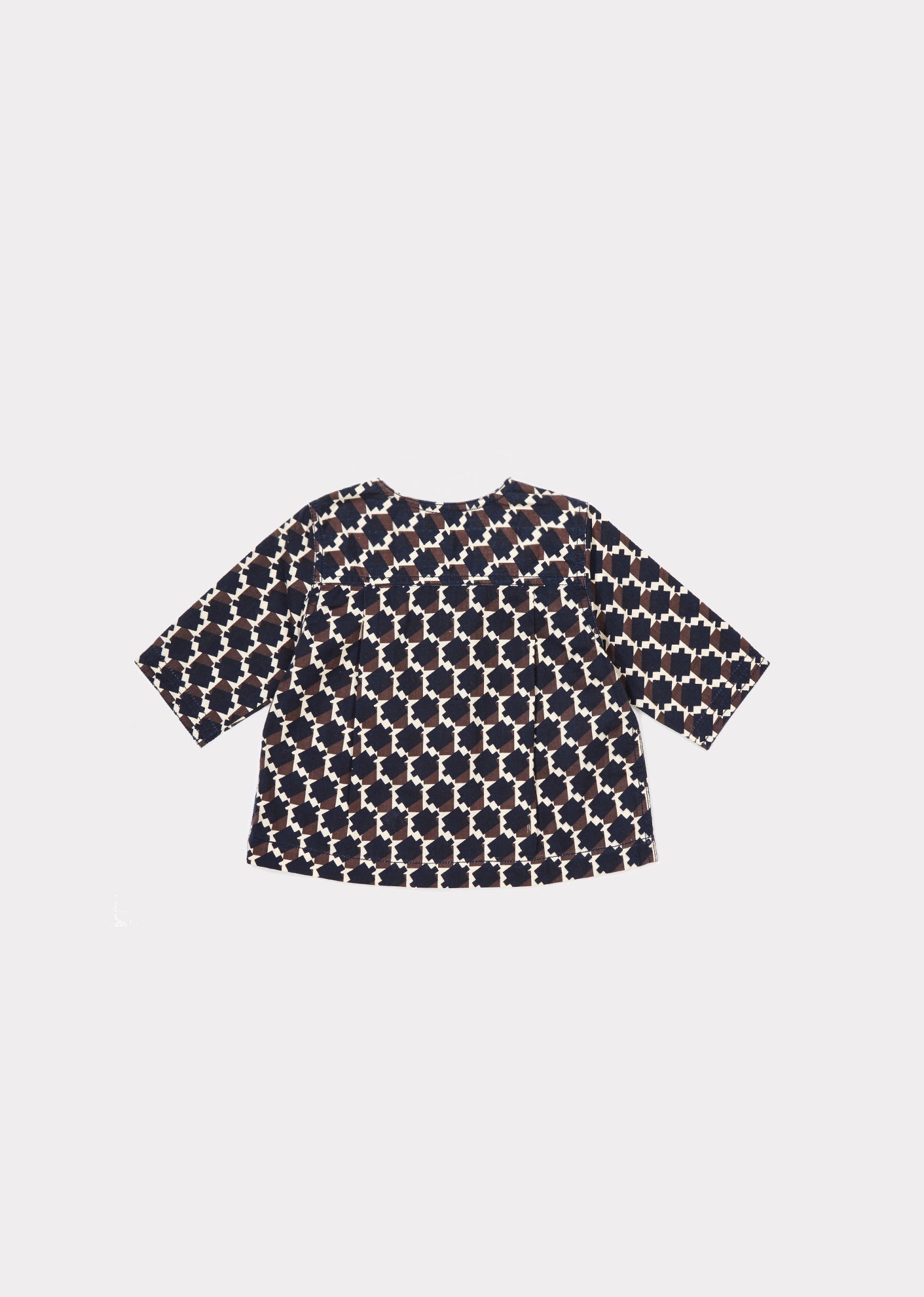 Baby Blue & Chocolate Cotton Top