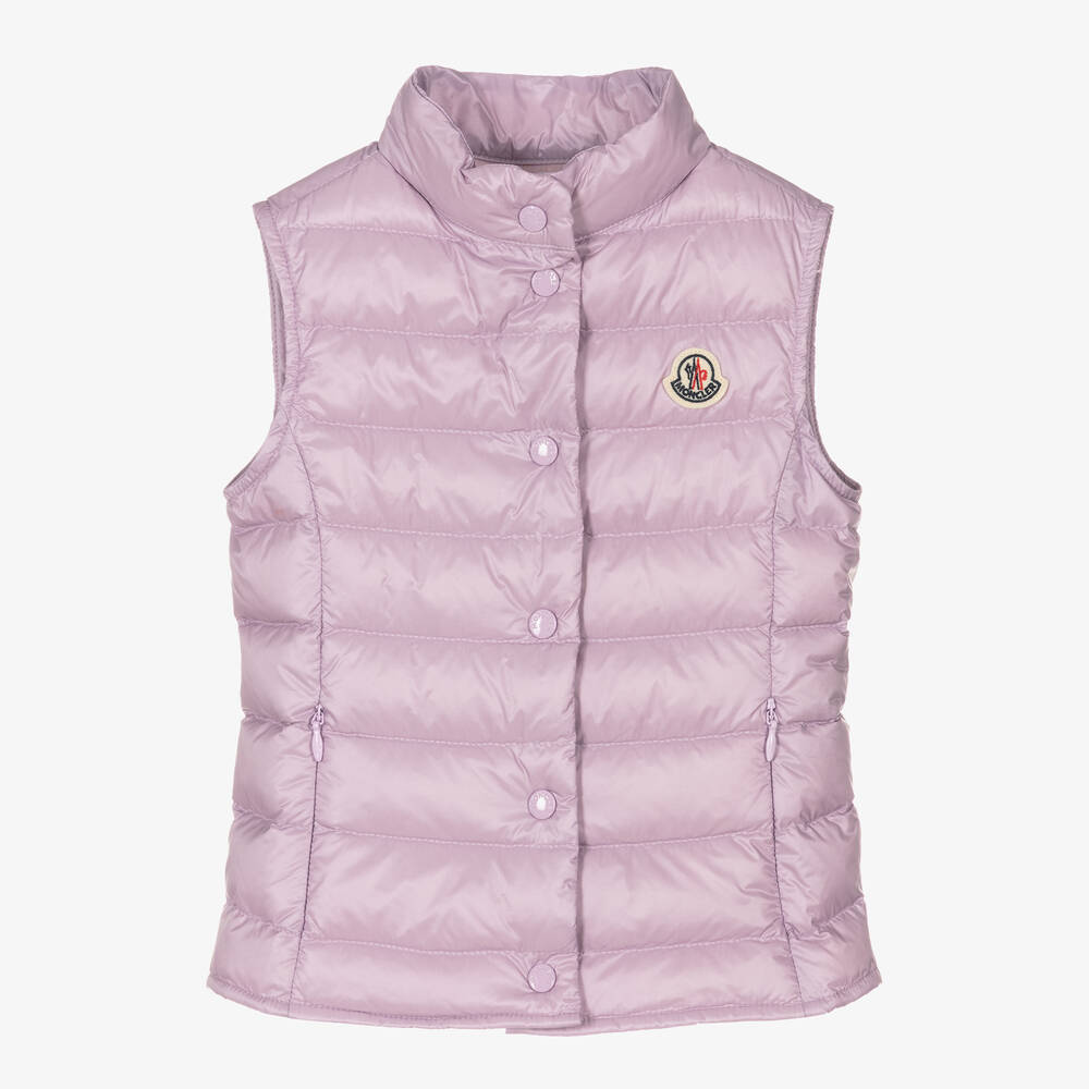 Girls Purple "LIANE" Padded Down Gilet