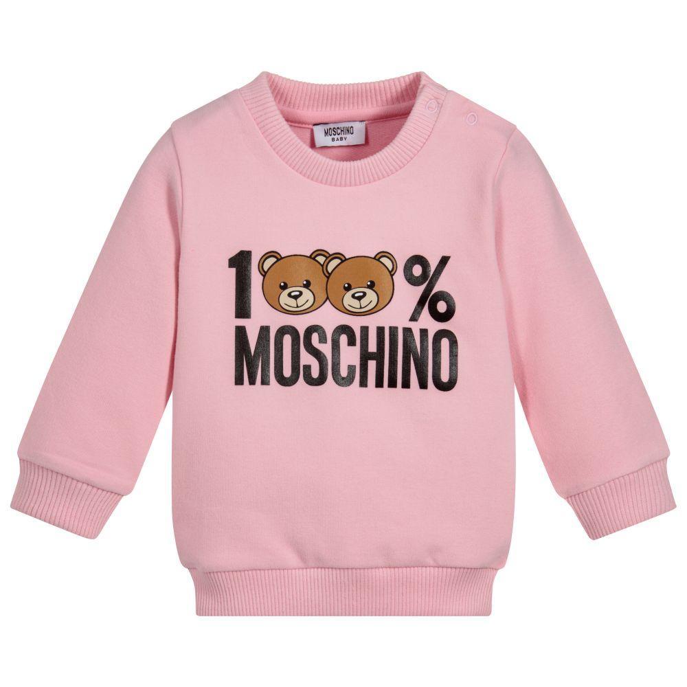 Baby Girls Rose Cotton Sweatshirt