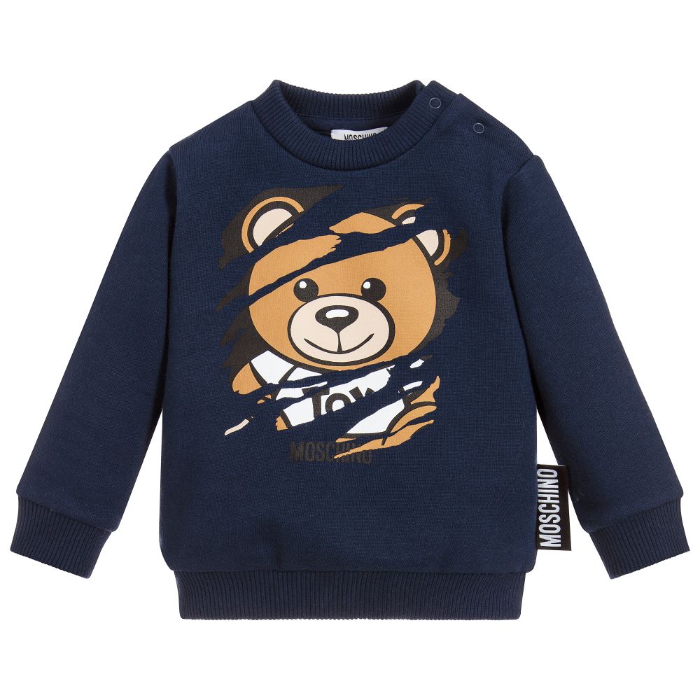 Baby Navy Blue Cotton Sweatshirt