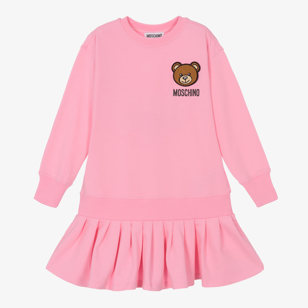 Girls Pink Logo Dress