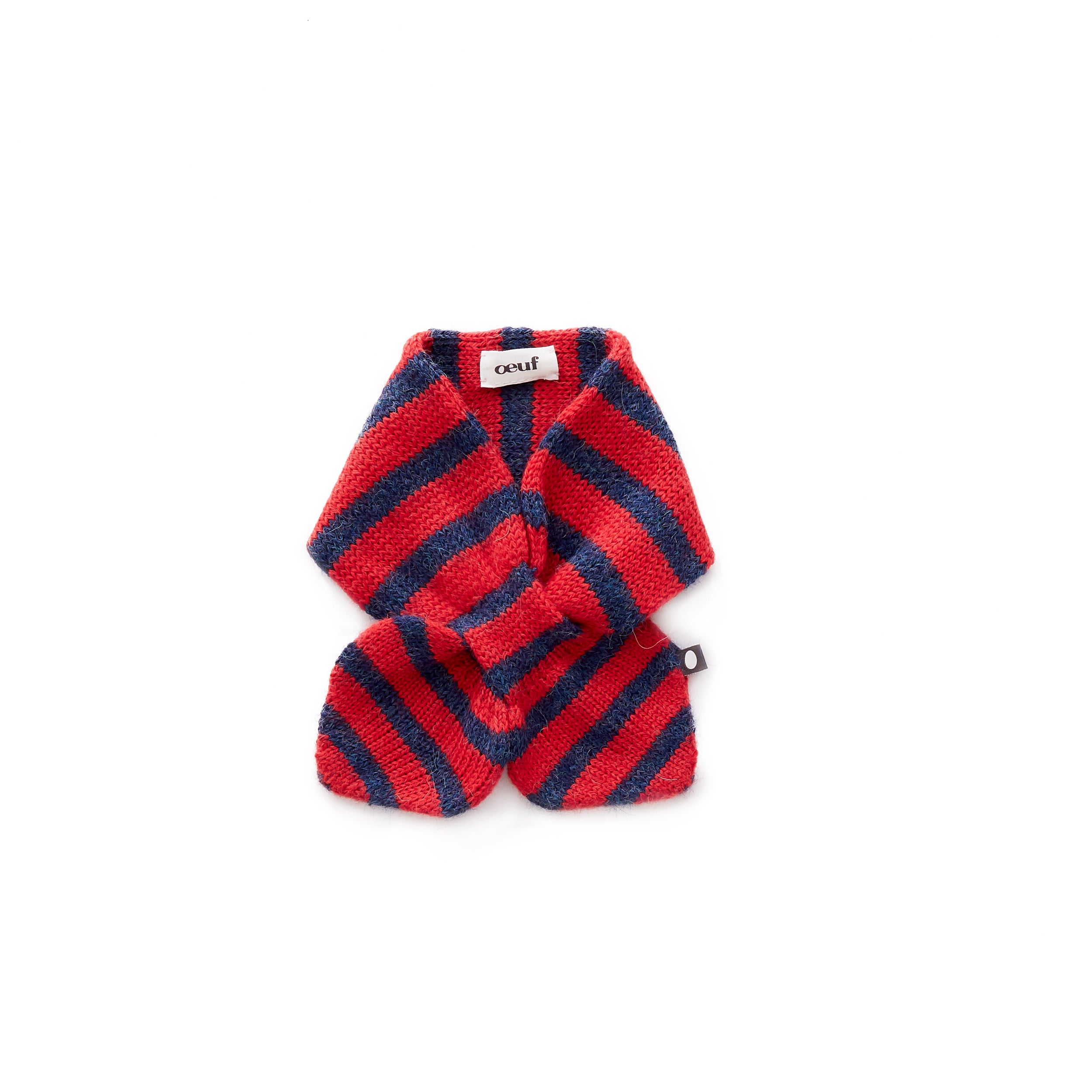 Girls Intigo Stripes Baby Alpaca Animal Neckie