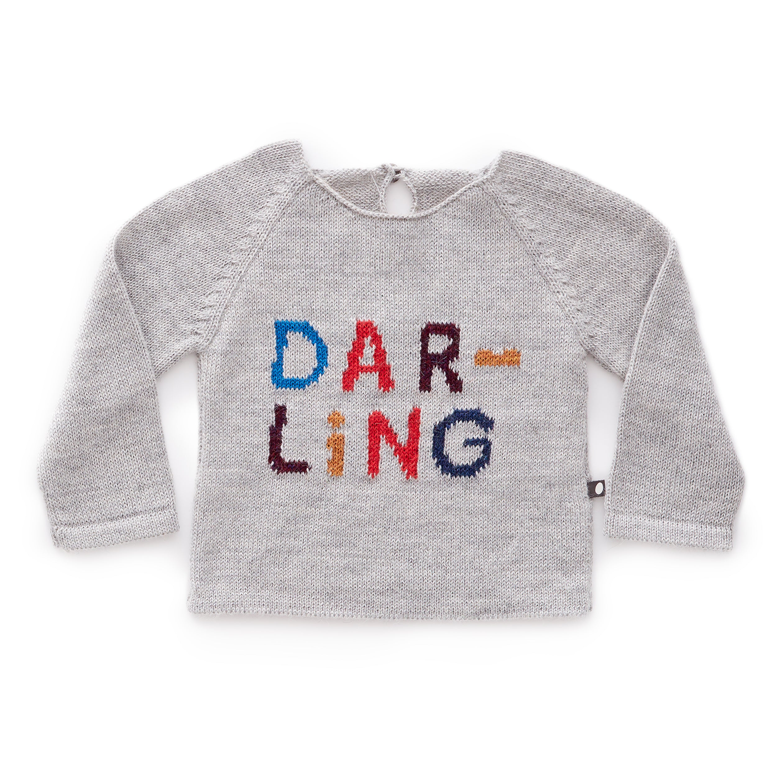 Baby Light Grey Baby Alpaca Sweater