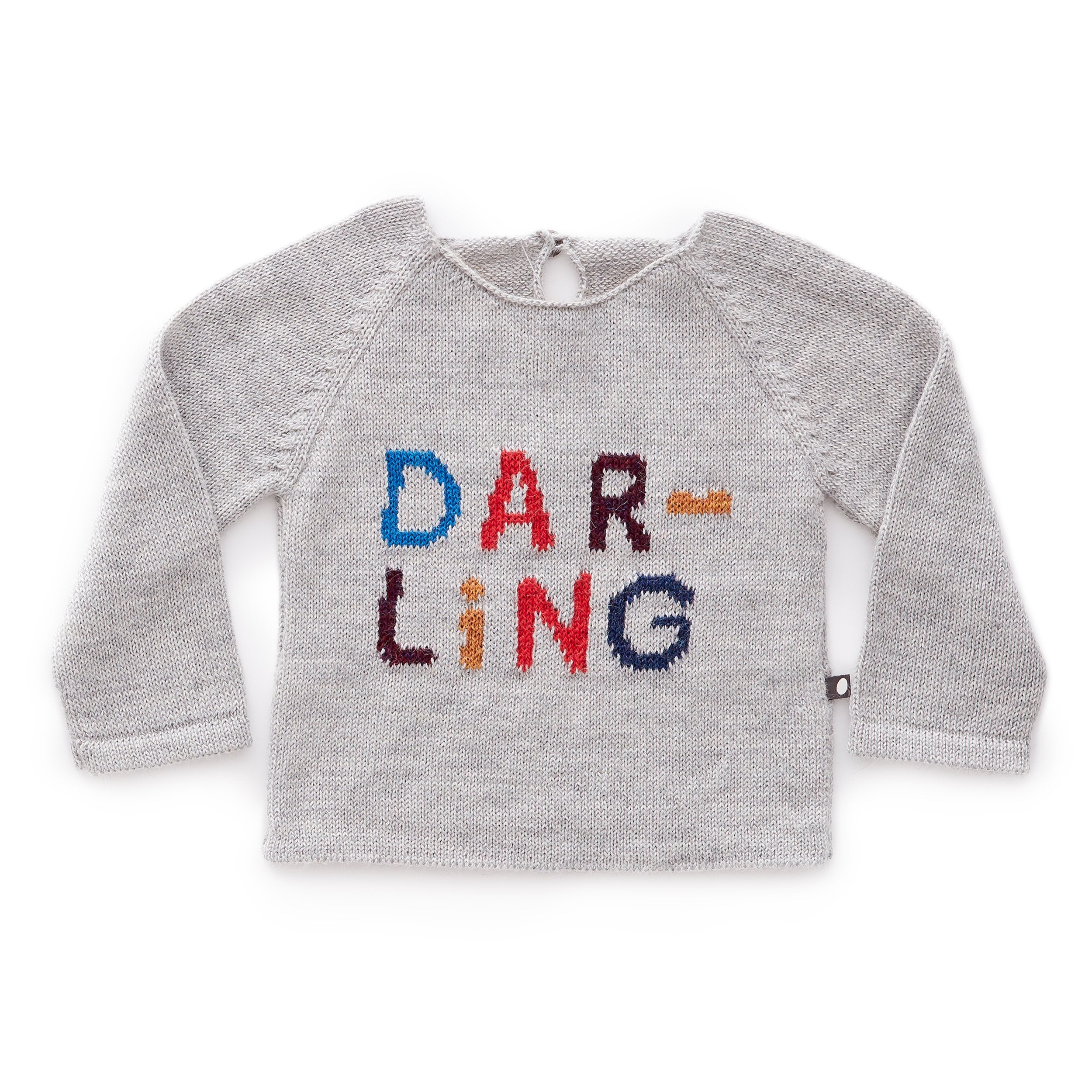 Baby Light Grey Baby Alpaca Sweater