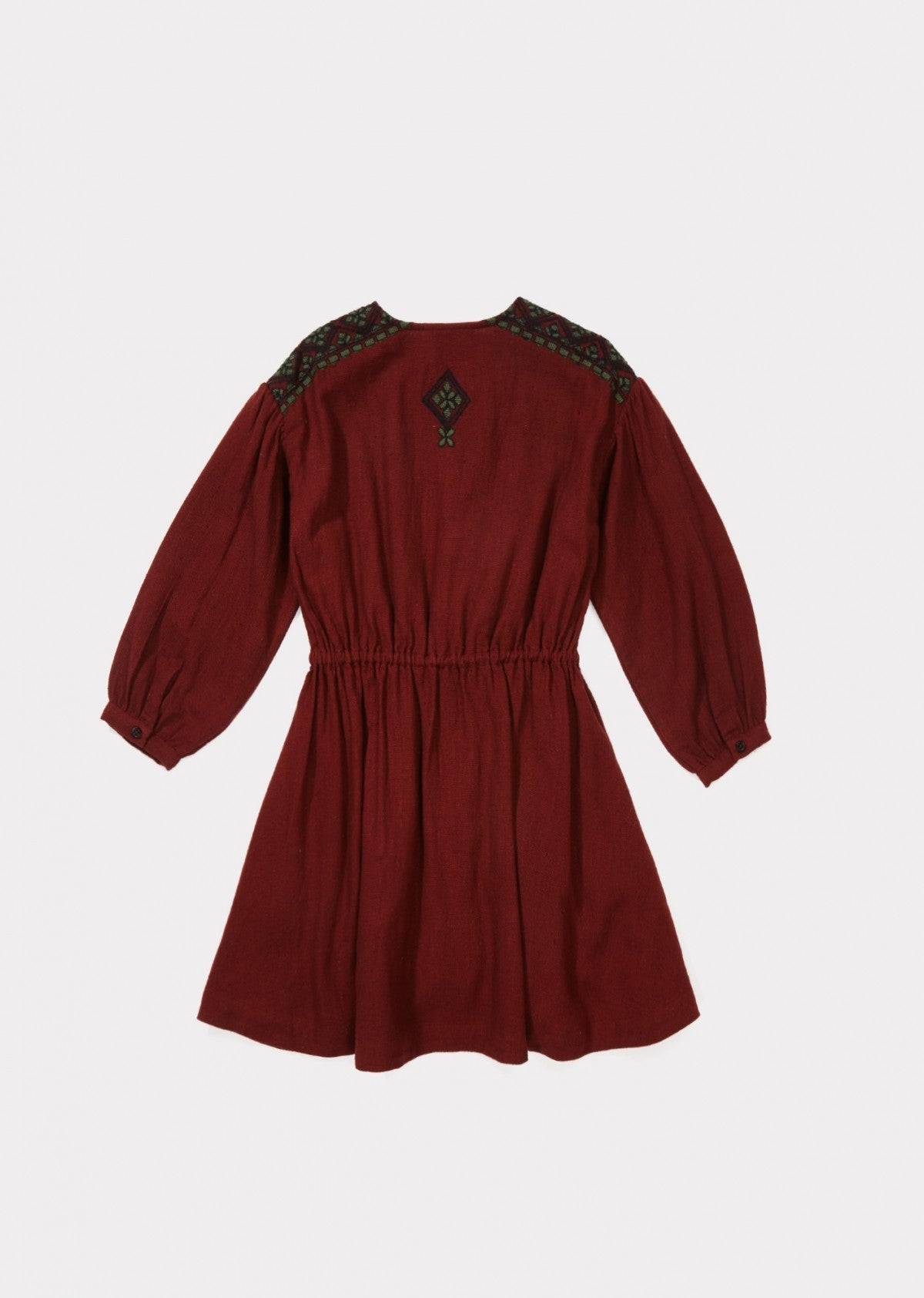 Girls Burnt Ochre Cotton Dress