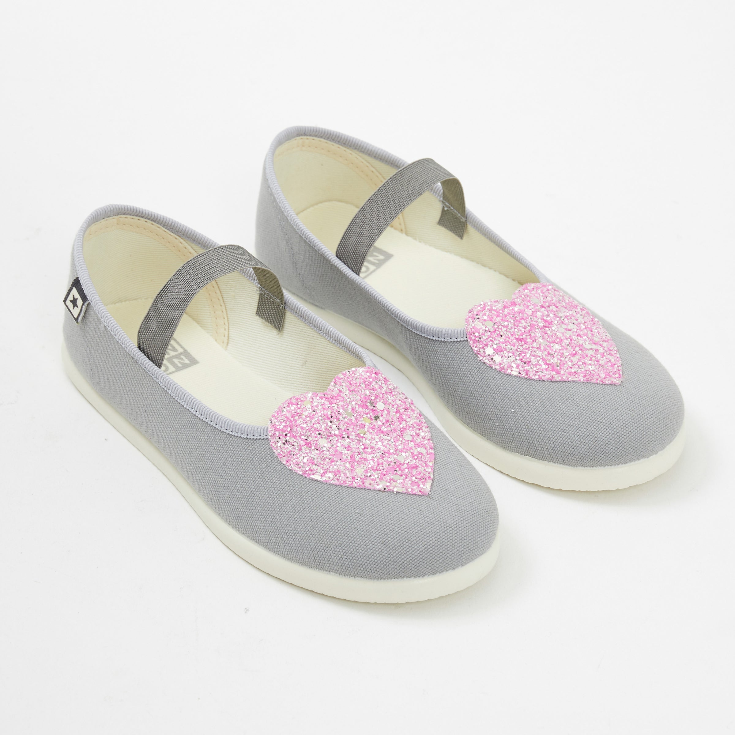 Girls Grey Flat Shoes