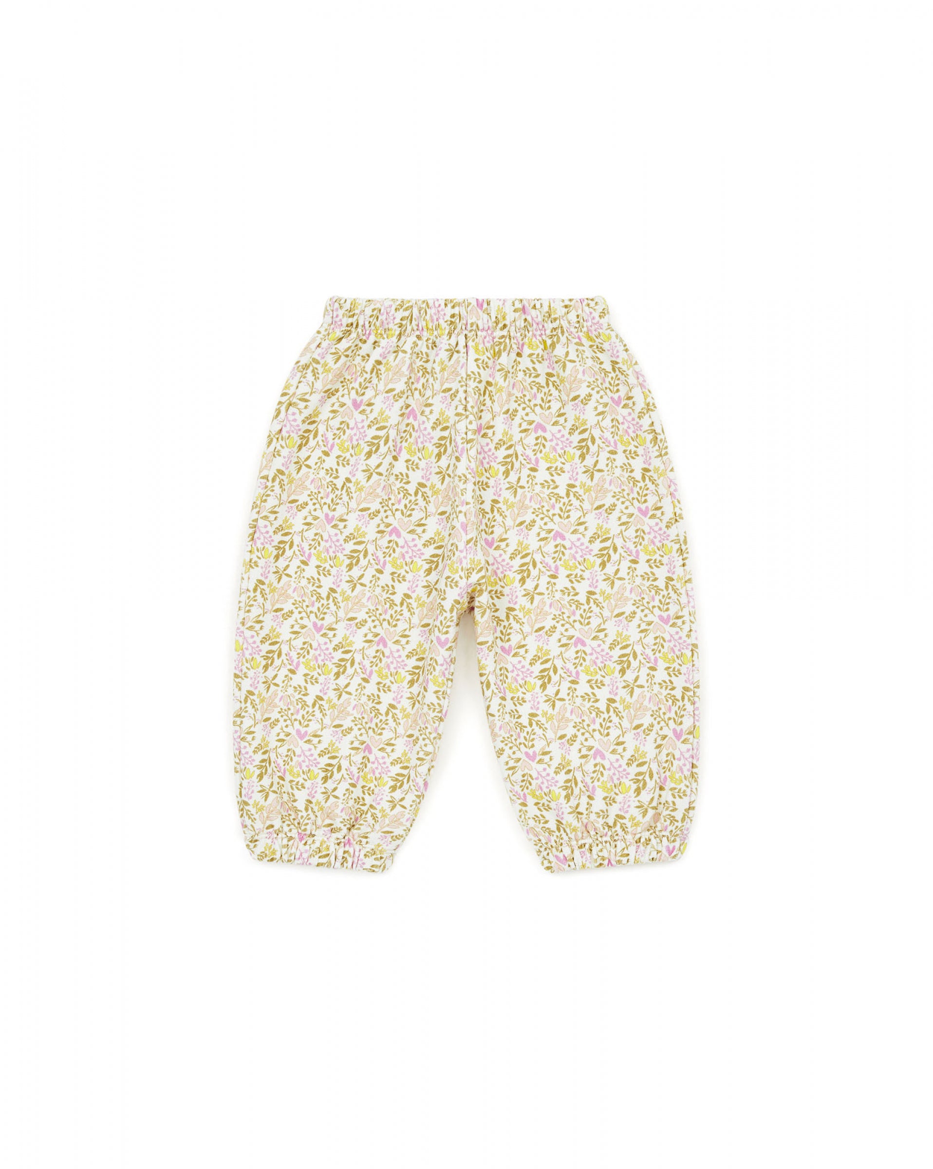Baby Girls Pink Floral Trousers