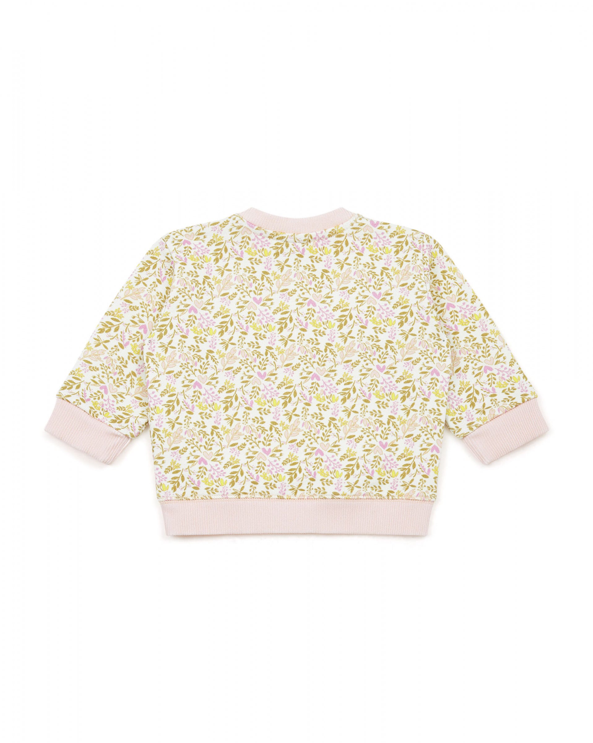 Baby Girls Pink Floral Sweatshirt