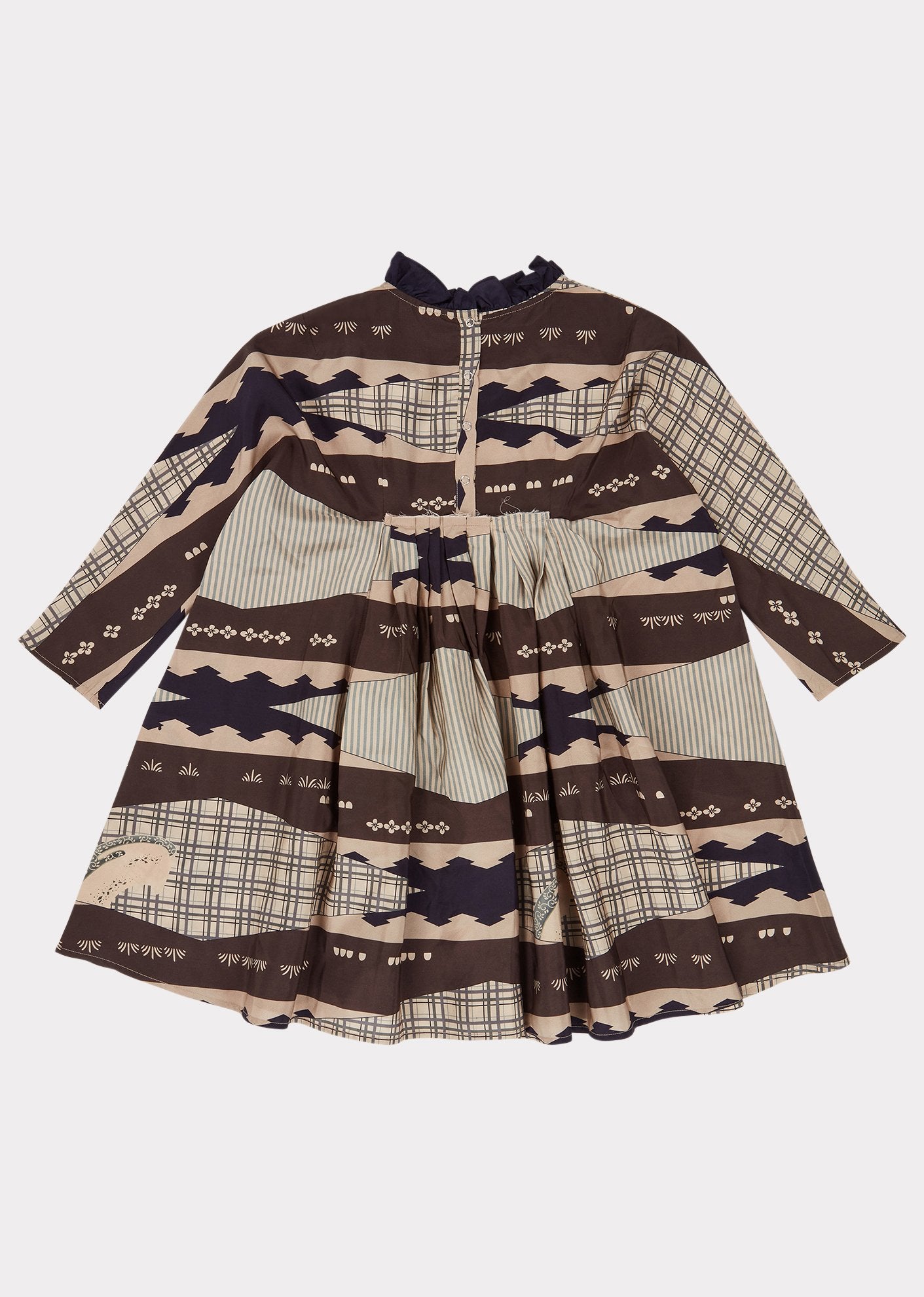 Girls Geometric Puffin Dress