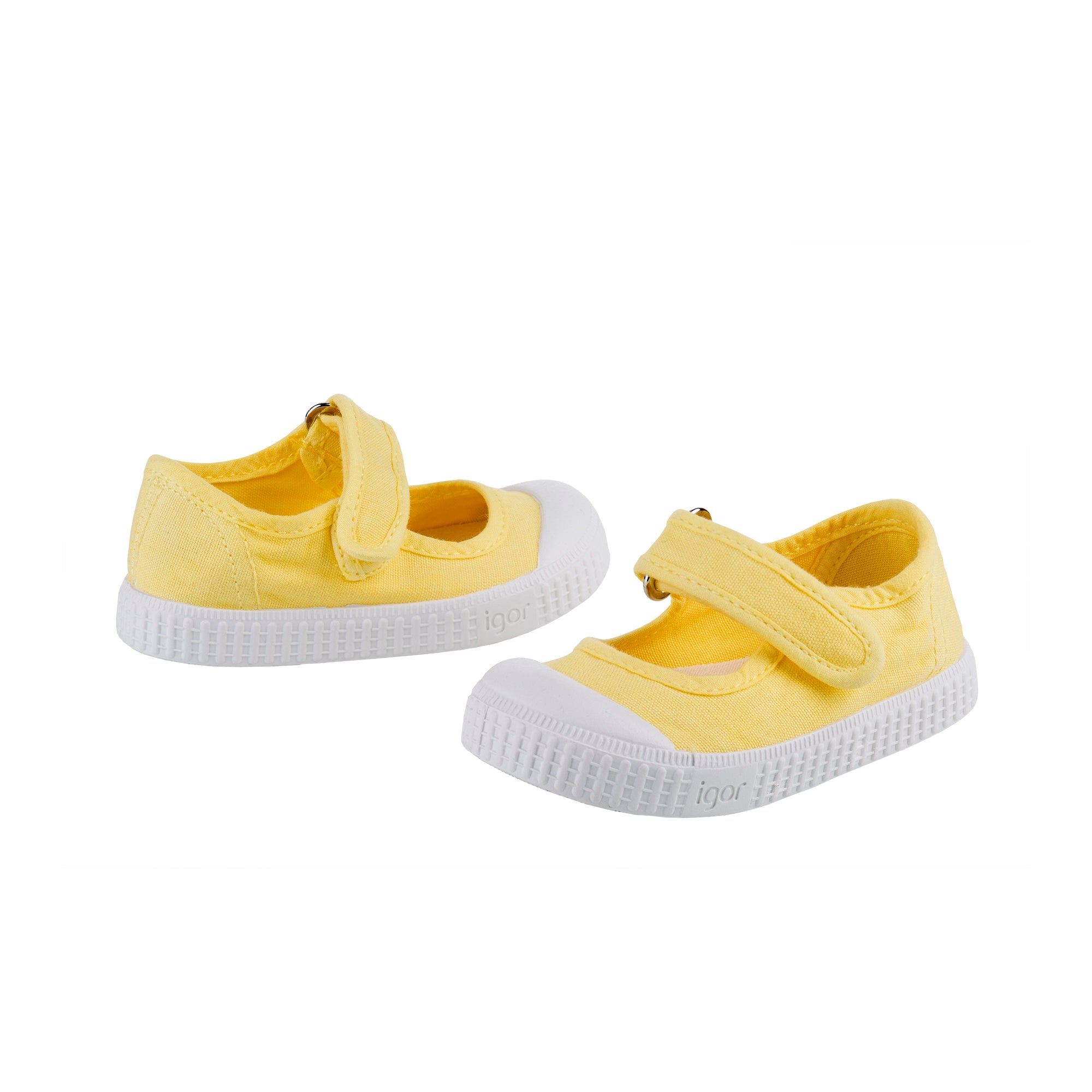 Girls Yellow Cotton Shoes