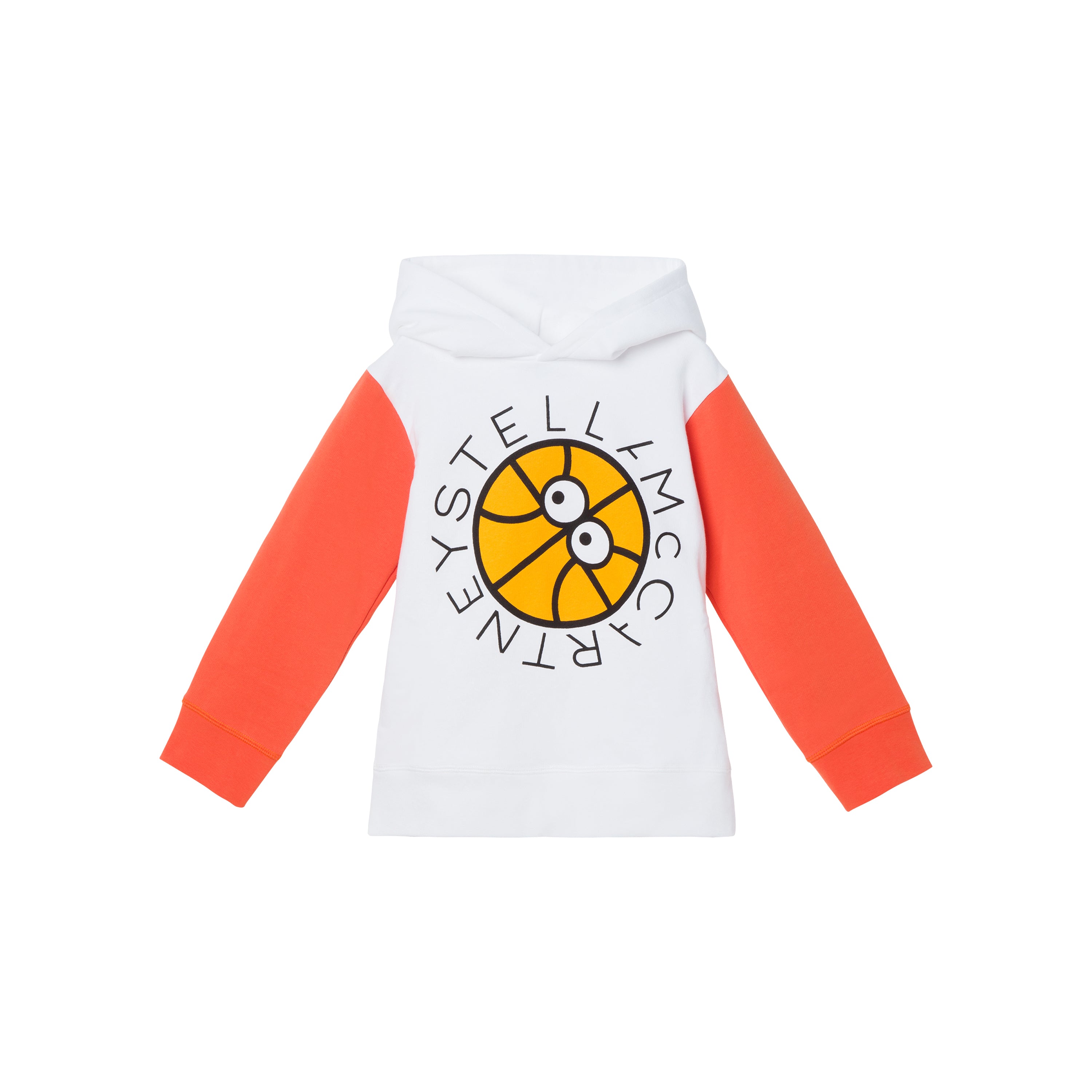 Girls White Basket Ball Hoodie