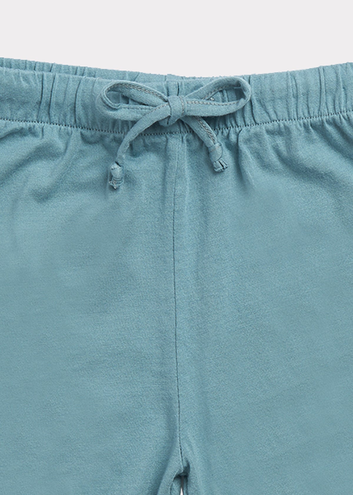 Pantalon en coton bleu lac pour bébés filles