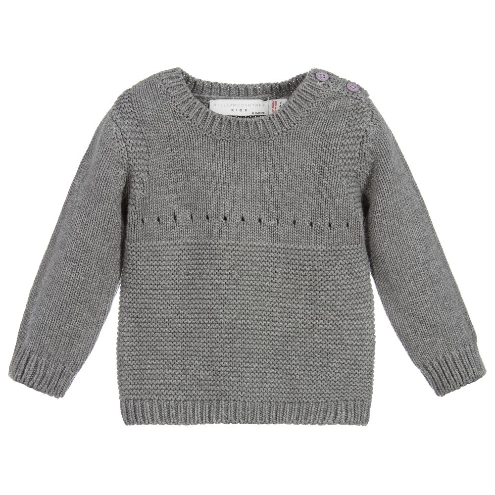 Baby Grey Cotton Jumper