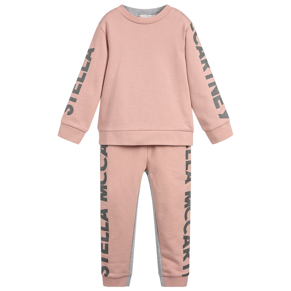 Girls Dusky Rose Cotton Tracksuit