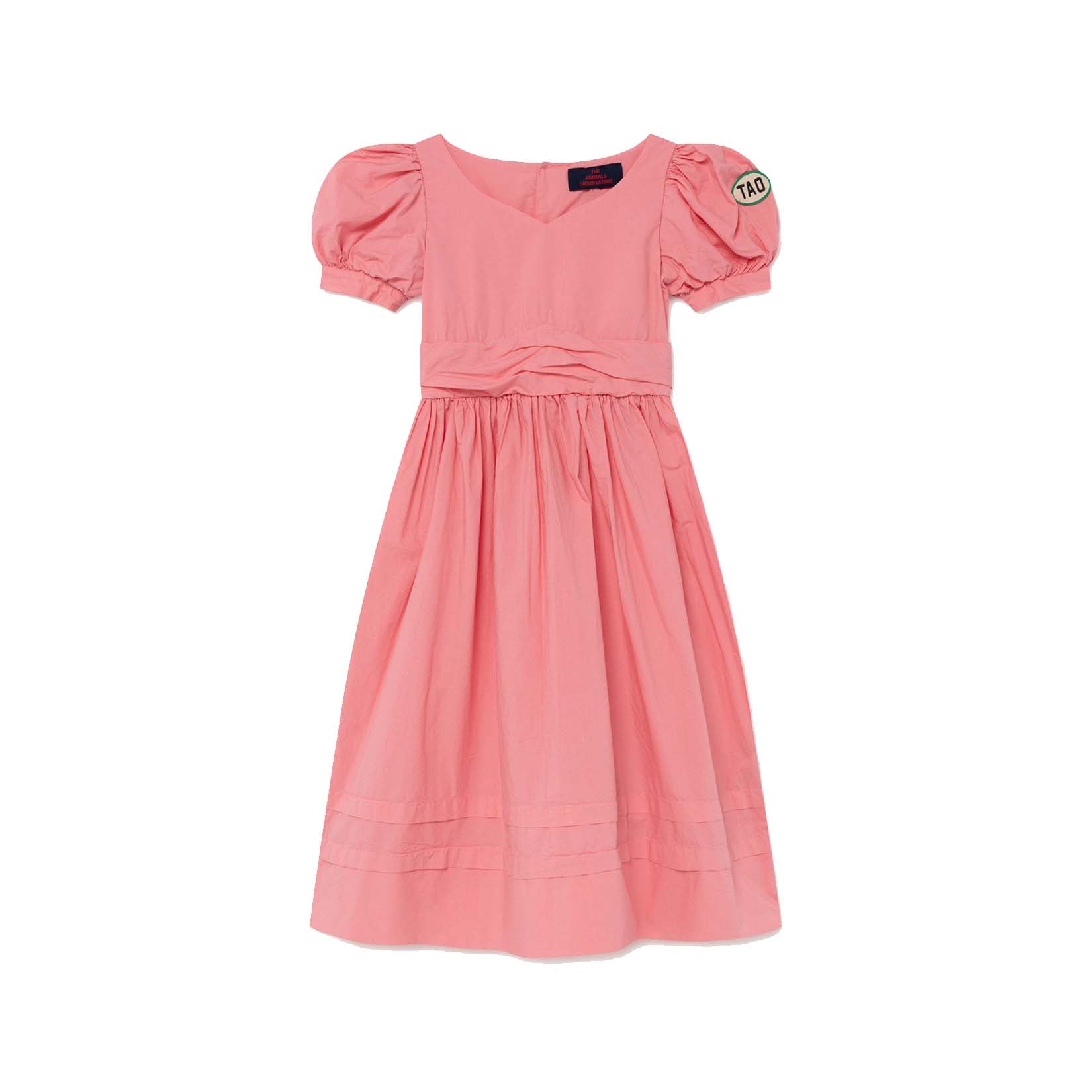 Girls Pink Tao Cotton Dress