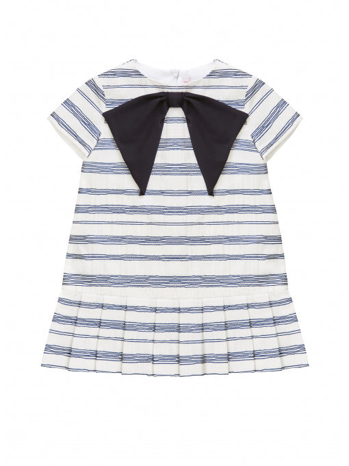 Girls Denim Blue Cotton Dress