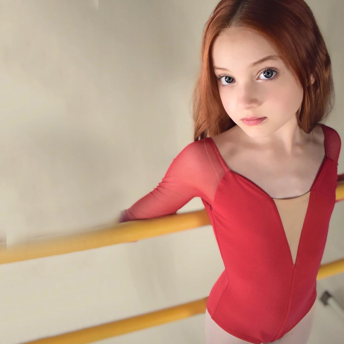 Girls Red Ballet Onesies